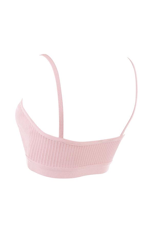 Evie  blush bandage bralette - sale Product Image