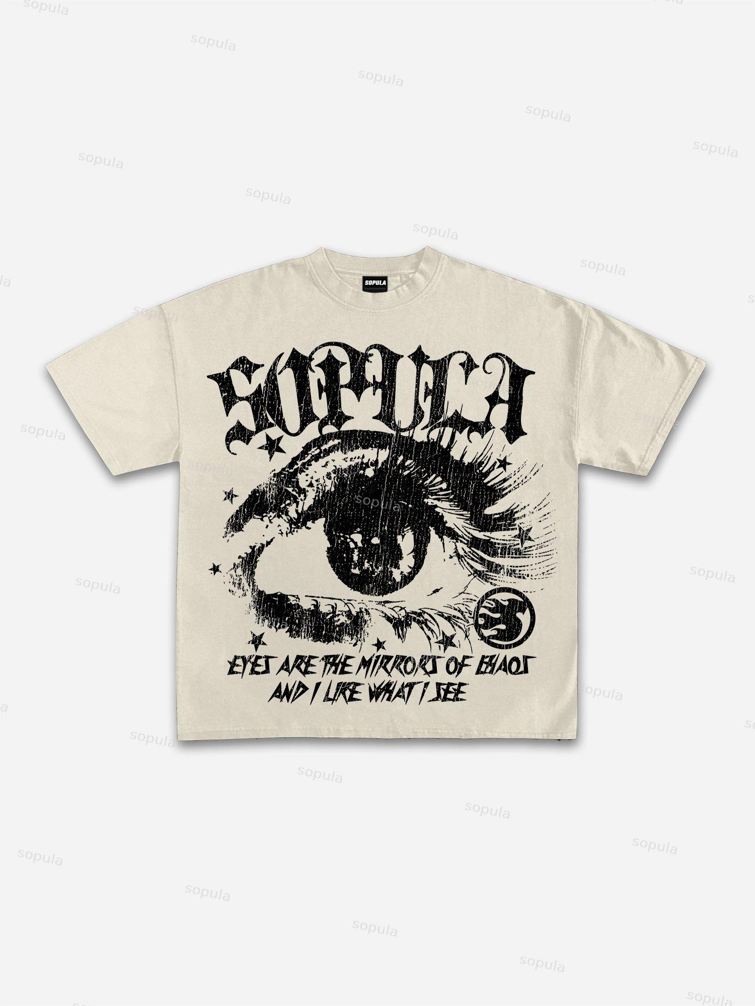 Sopula Star Eyes Graphic Cotton T-shirt Product Image