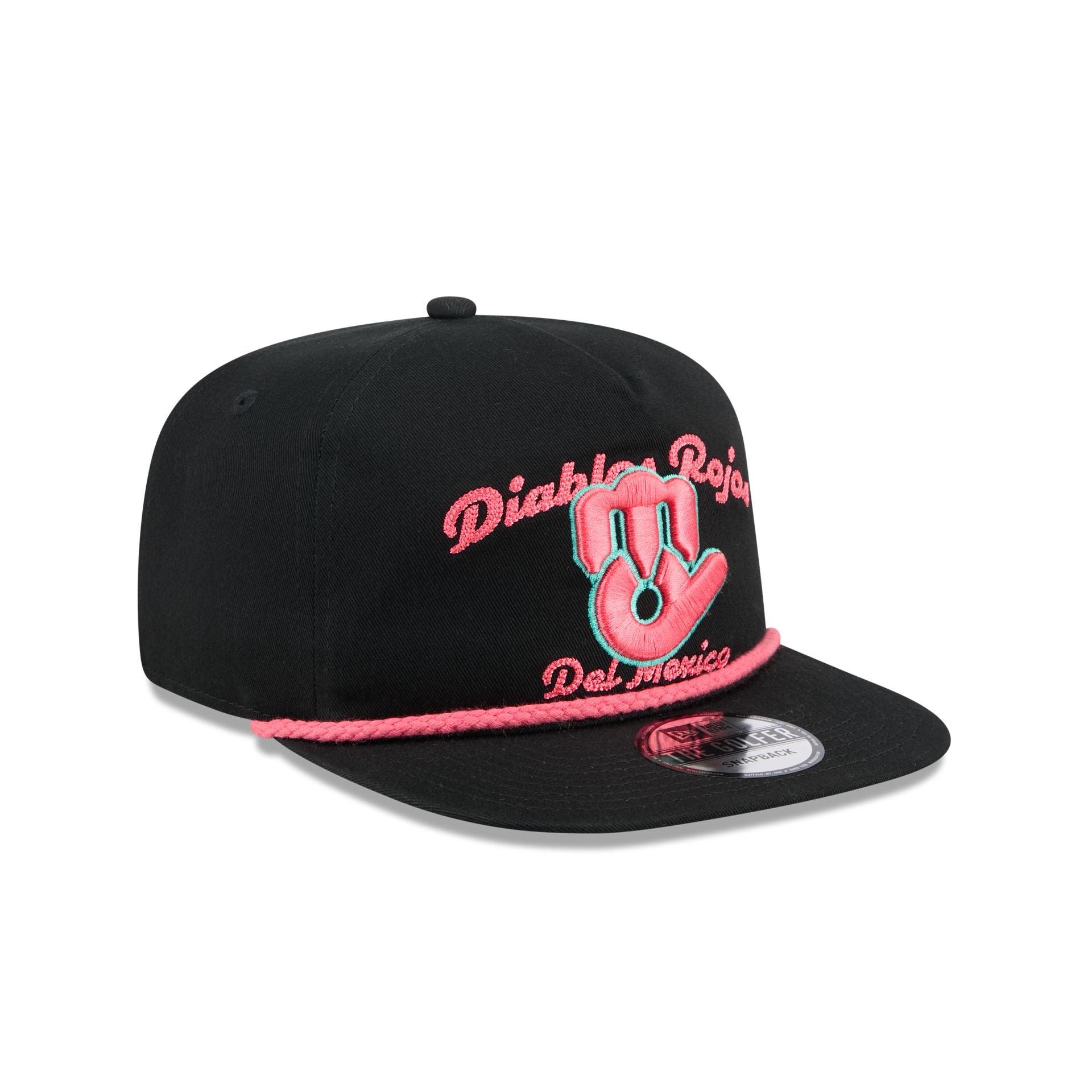 Diablos Rojos del México Two-Tone Black Golfer Hat Male Product Image