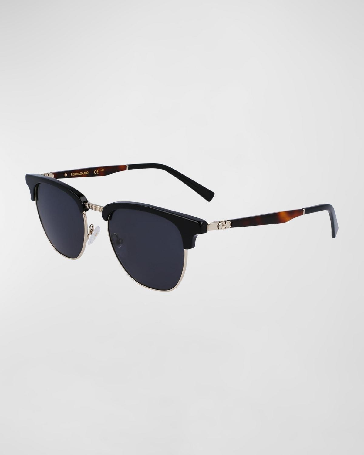 Mens Timeless Acetate-Metal Square Sunglasses Product Image