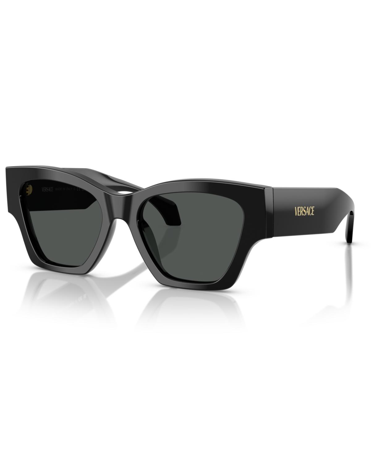 VERSACE Ve4492u Square Logo-print Sunglasses In Black Product Image