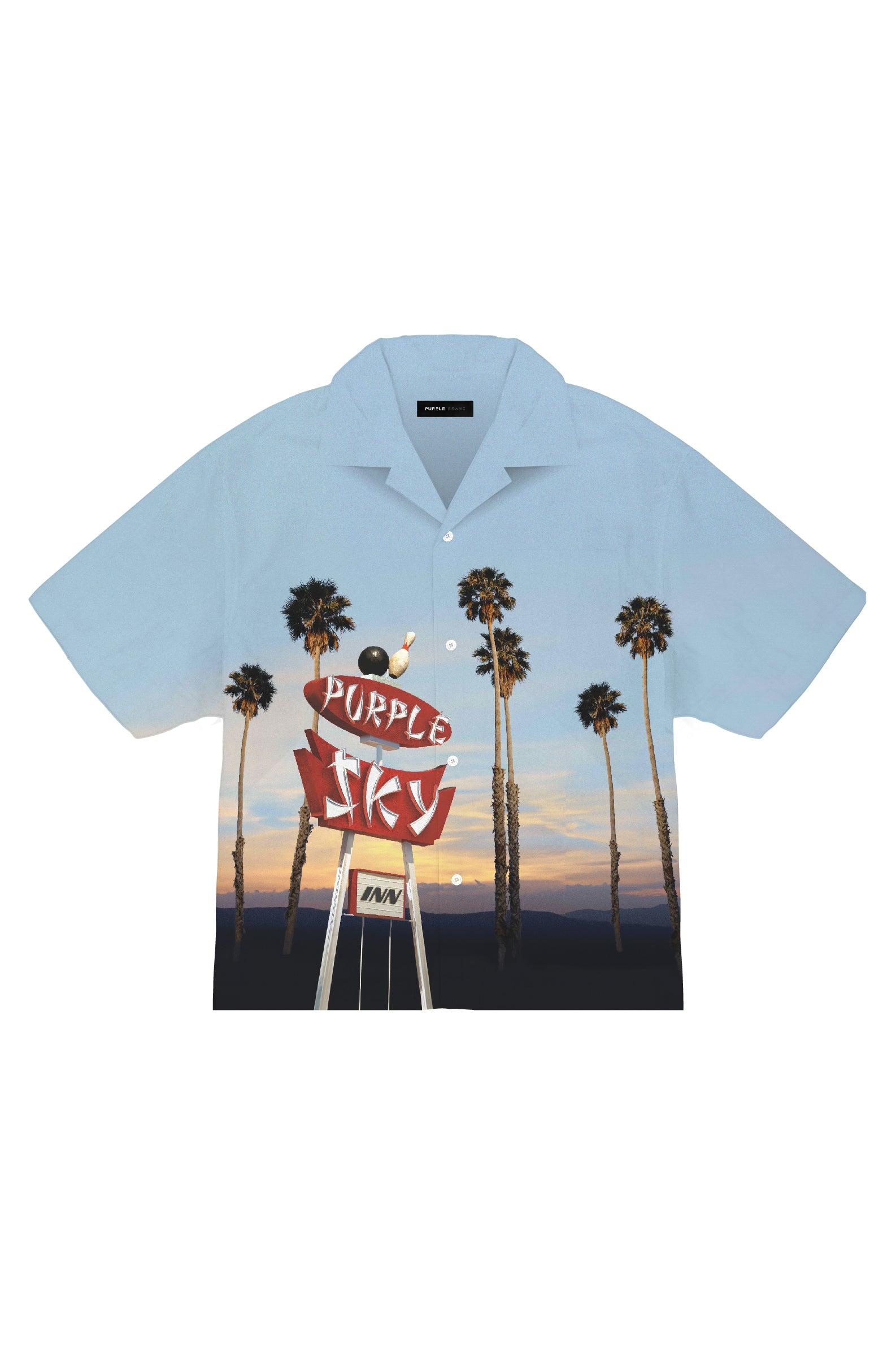 Purple X Blue Sky Shirt Male Product Image