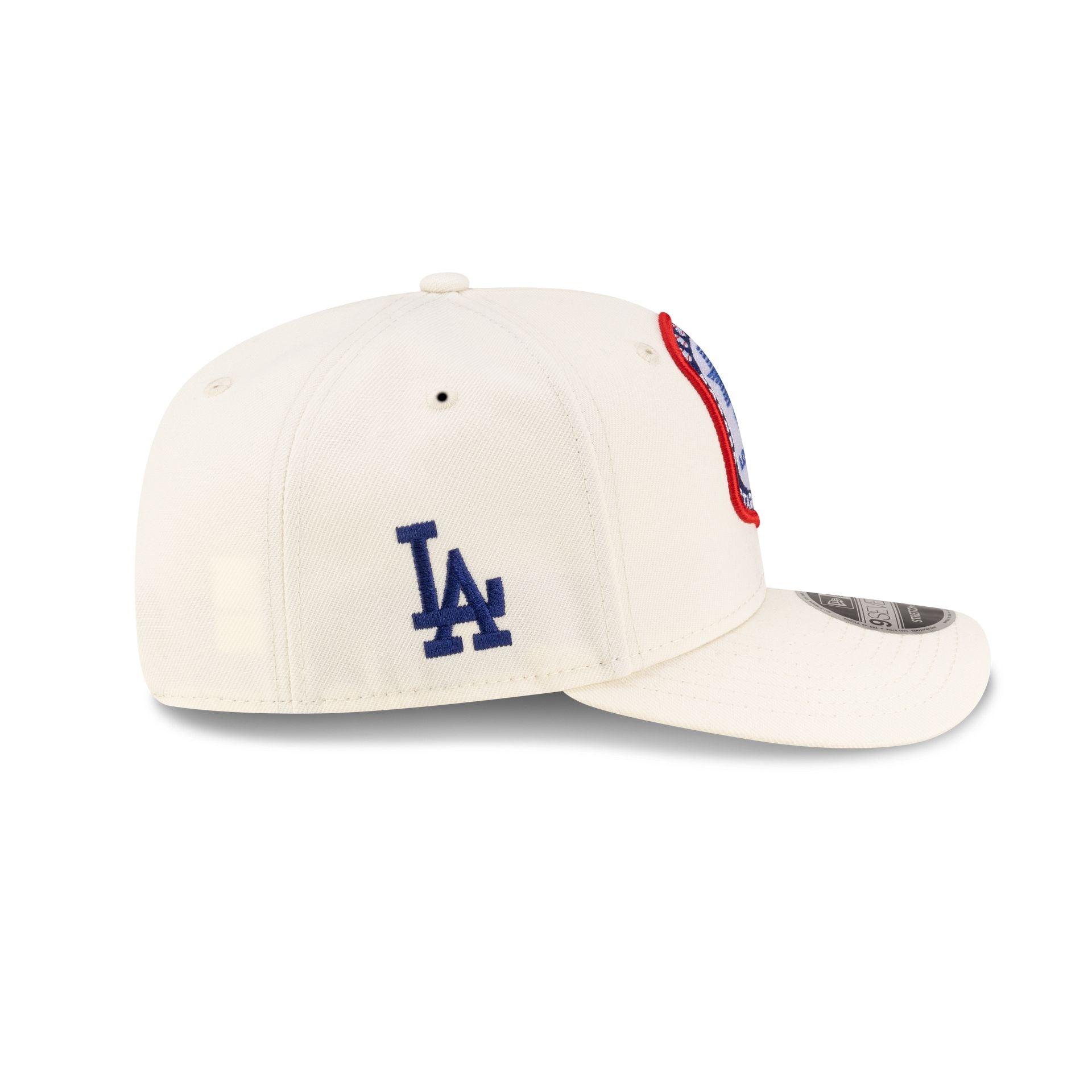 Los Angeles Dodgers 1984 Olympics Chrome White 9SEVENTY Stretch-Snap Hat Male Product Image