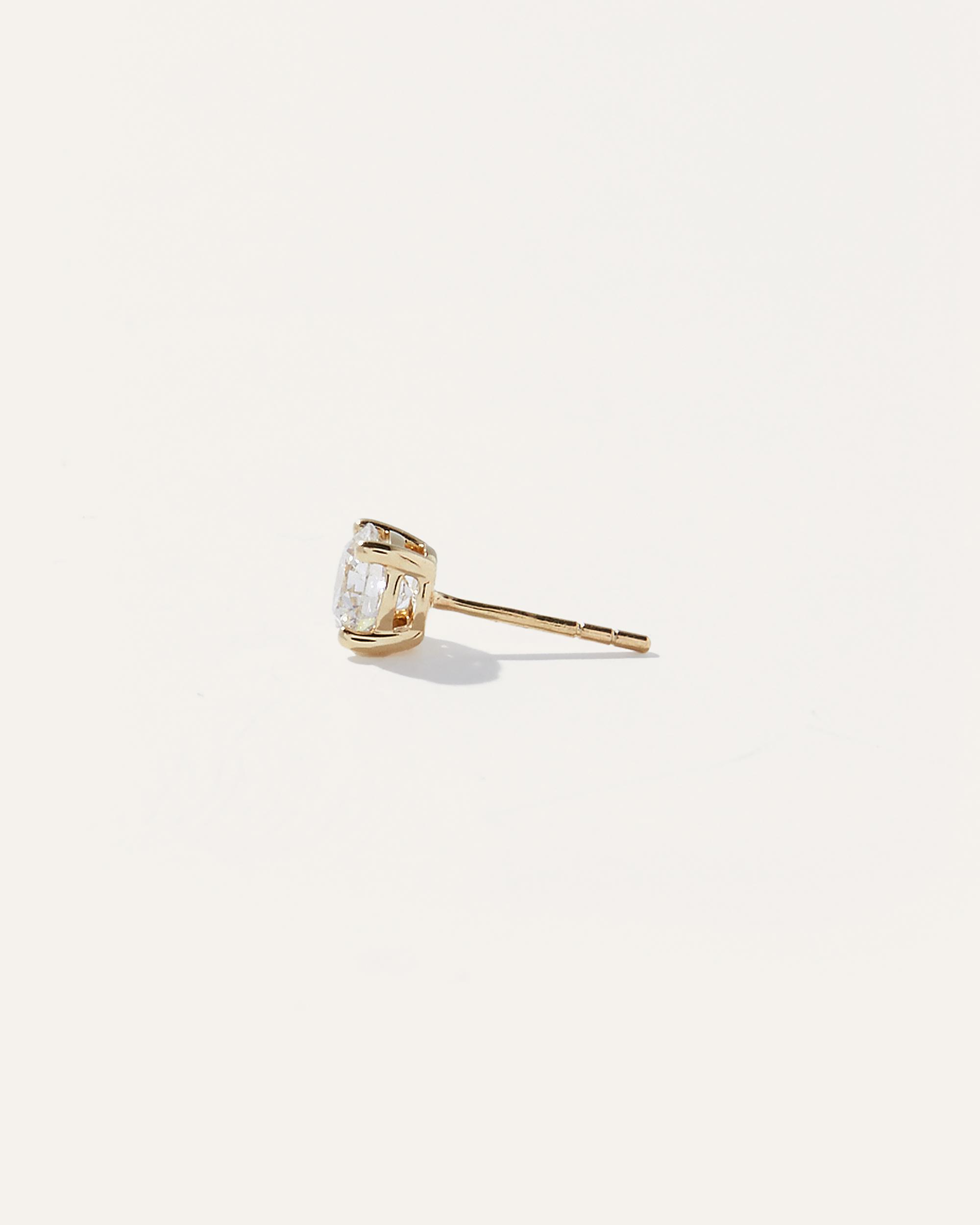 Quince | Women's 14K Gold Lab Grown Diamond Four-Prong Solitaire Studs Product Image