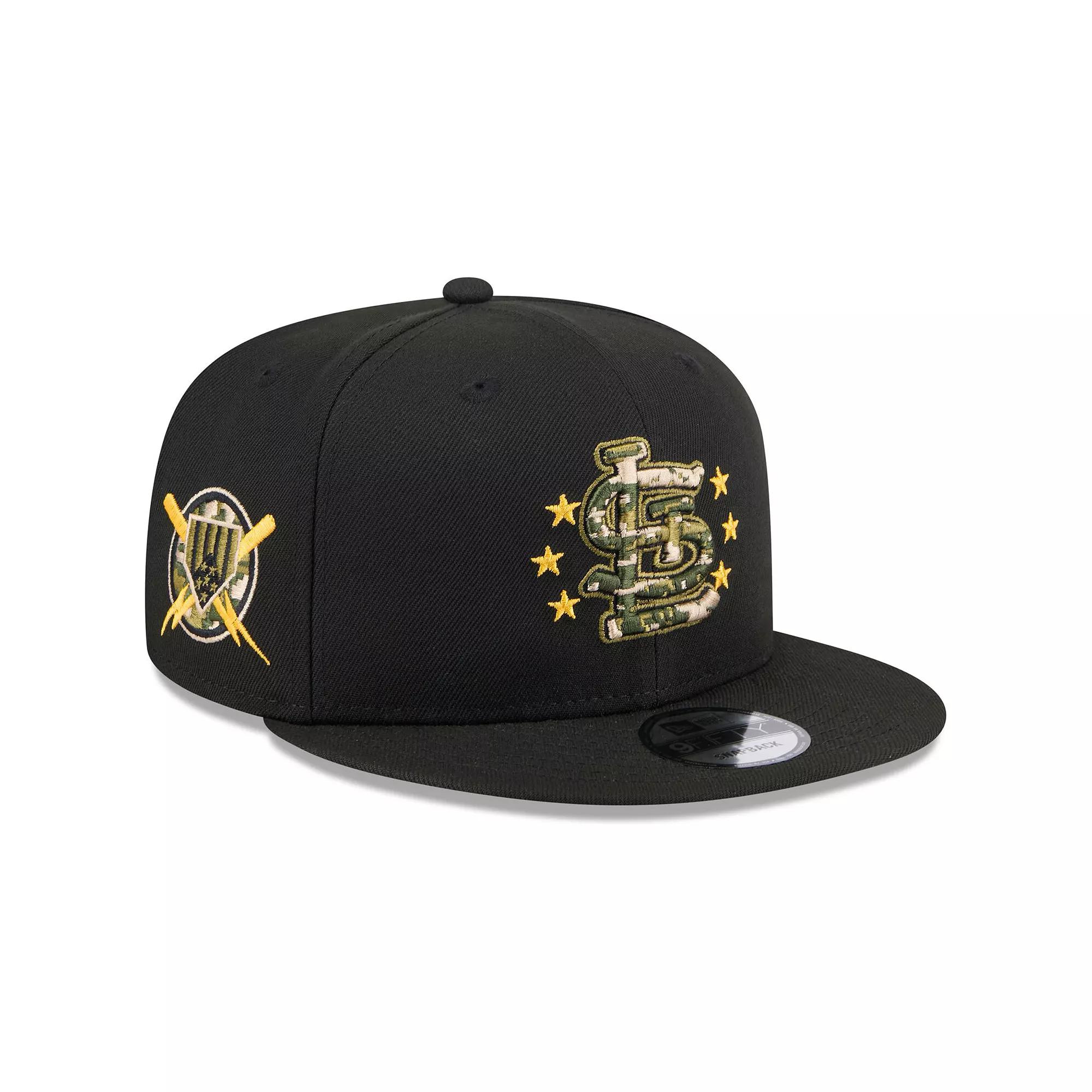 Men's New Era Black St. Louis Cardinals 2024 Armed Forces Day 9FIFTY Snapback Hat Product Image