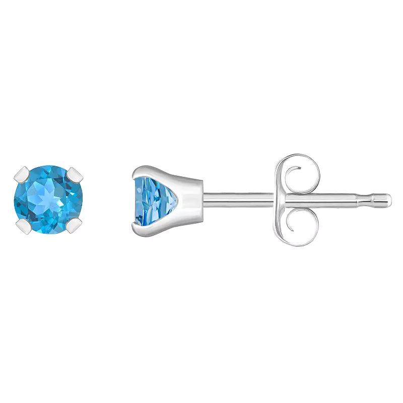 Celebration Gems 14k White Gold Gemstone Stud Earrings, Women's, September Product Image