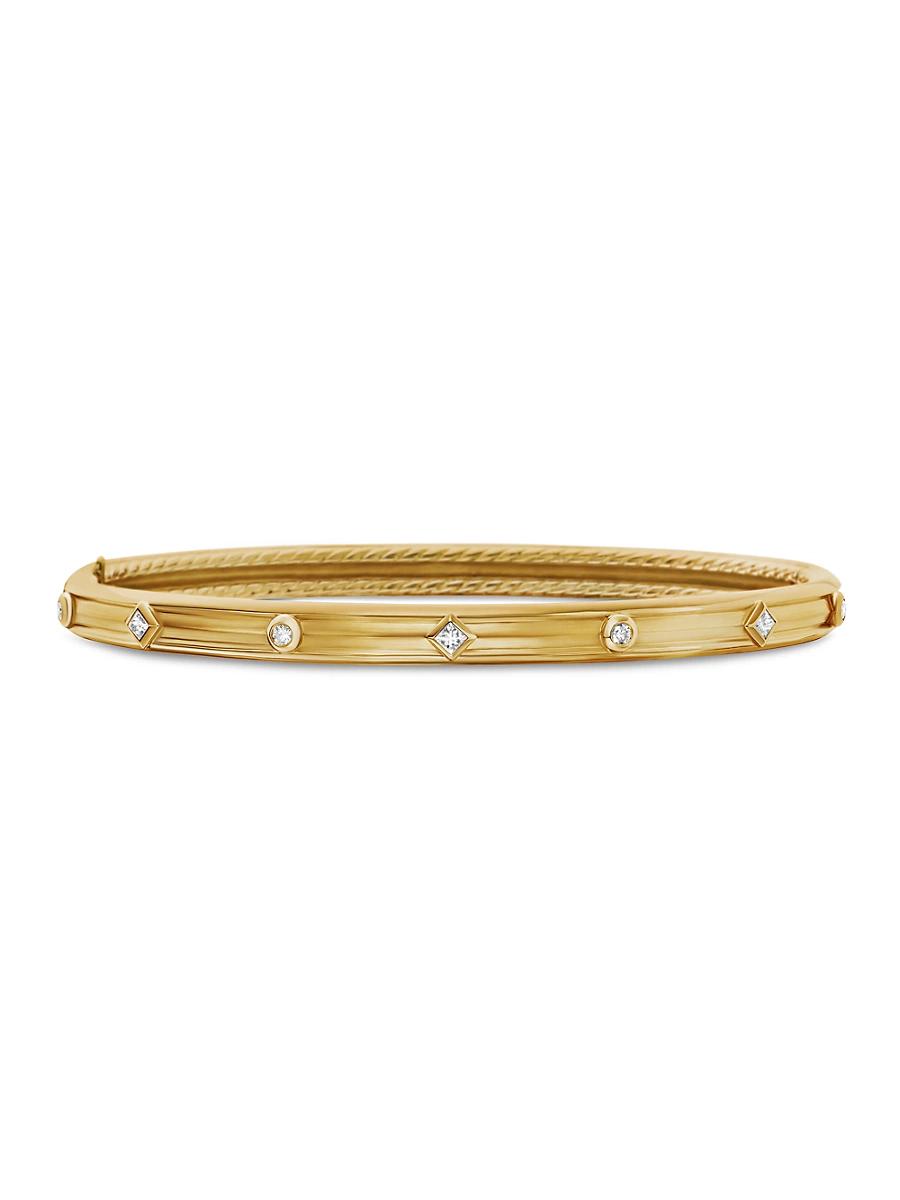 Womens Modern Renaissance Bracelet In 18K Yellow Gold With Diamonds Product Image