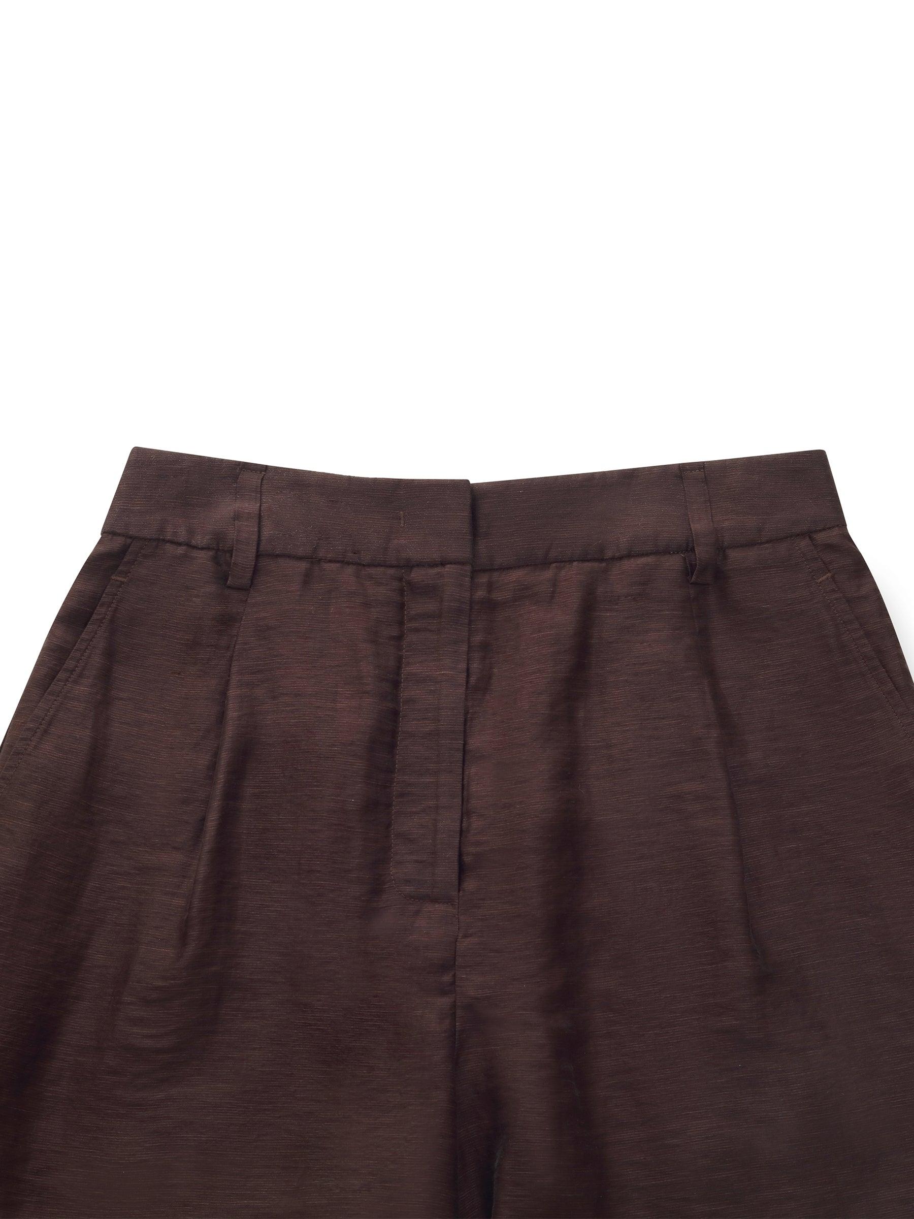 Tencel Linen Blend Women A-Line Shorts Product Image