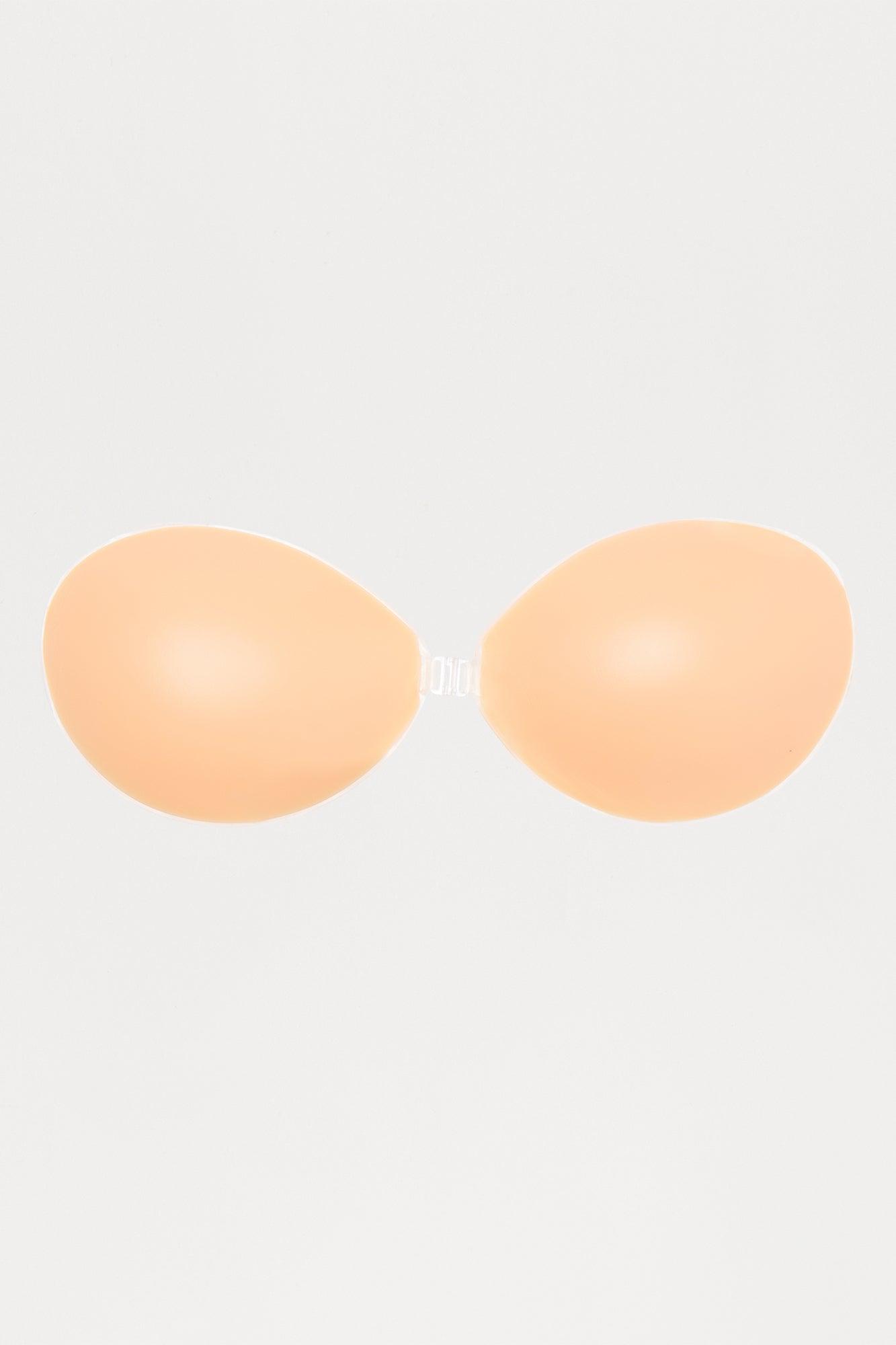 Strapless Silicone Front Closure Sticky Bra - Nude Female Product Image