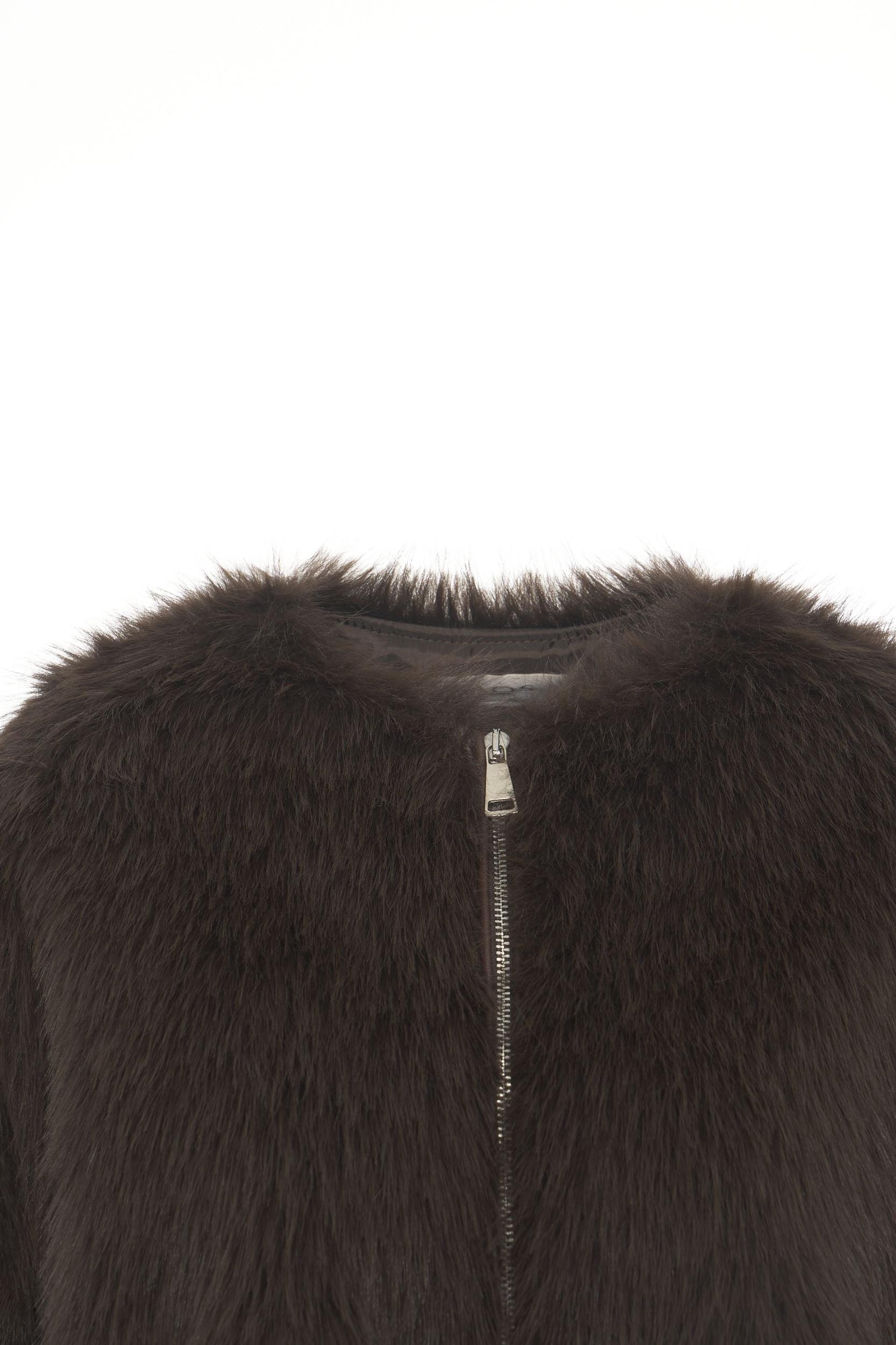 Faux fur bomber jacket Product Image