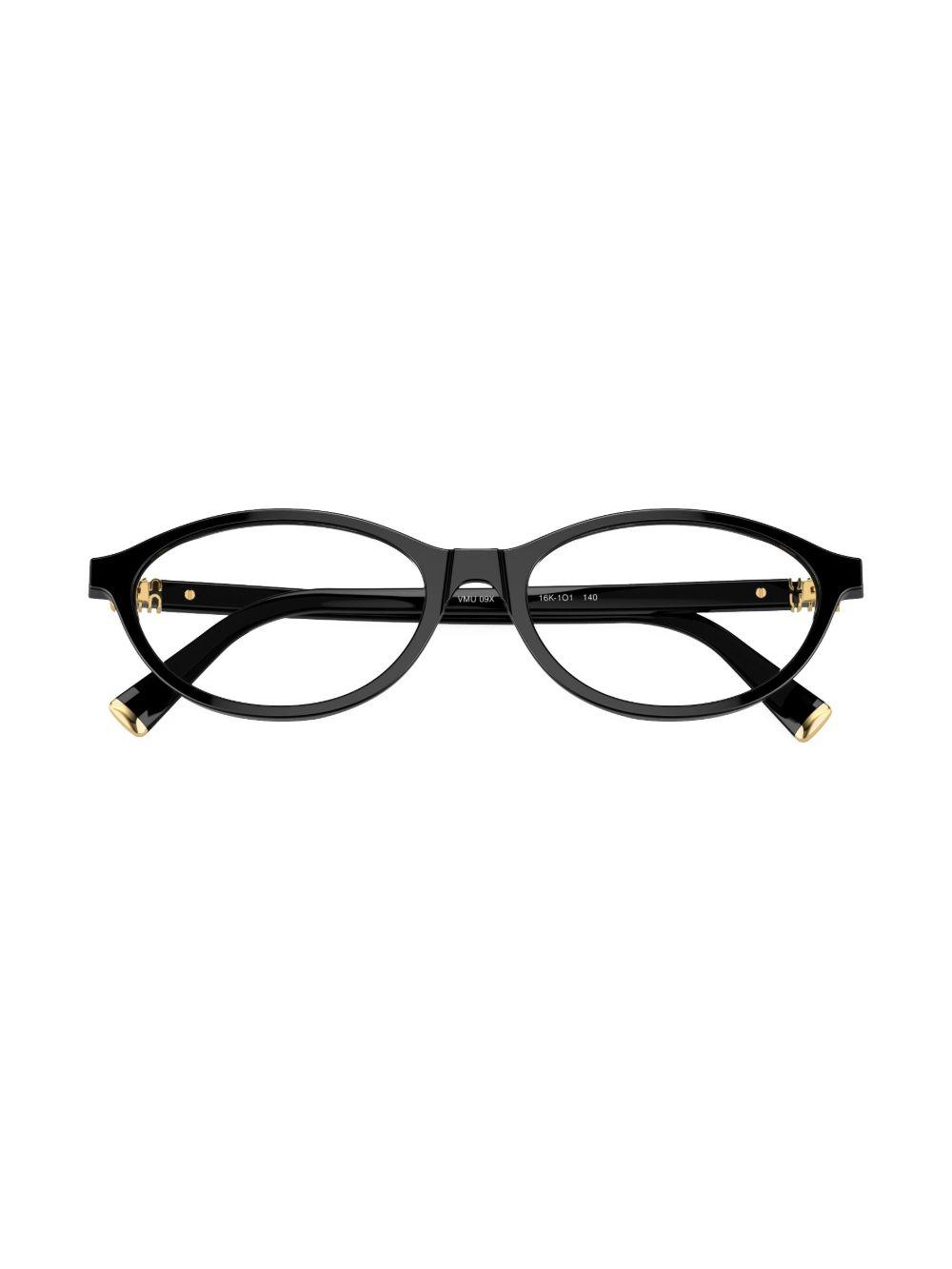 logo-plaque oval-frame glasses Product Image
