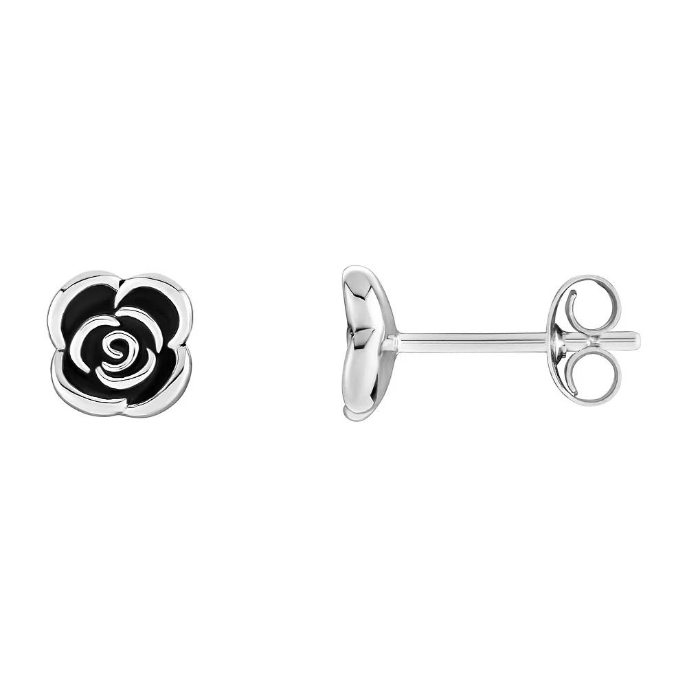 PRIMROSE Sterling Silver Rose Stud Earrings, Women's Product Image