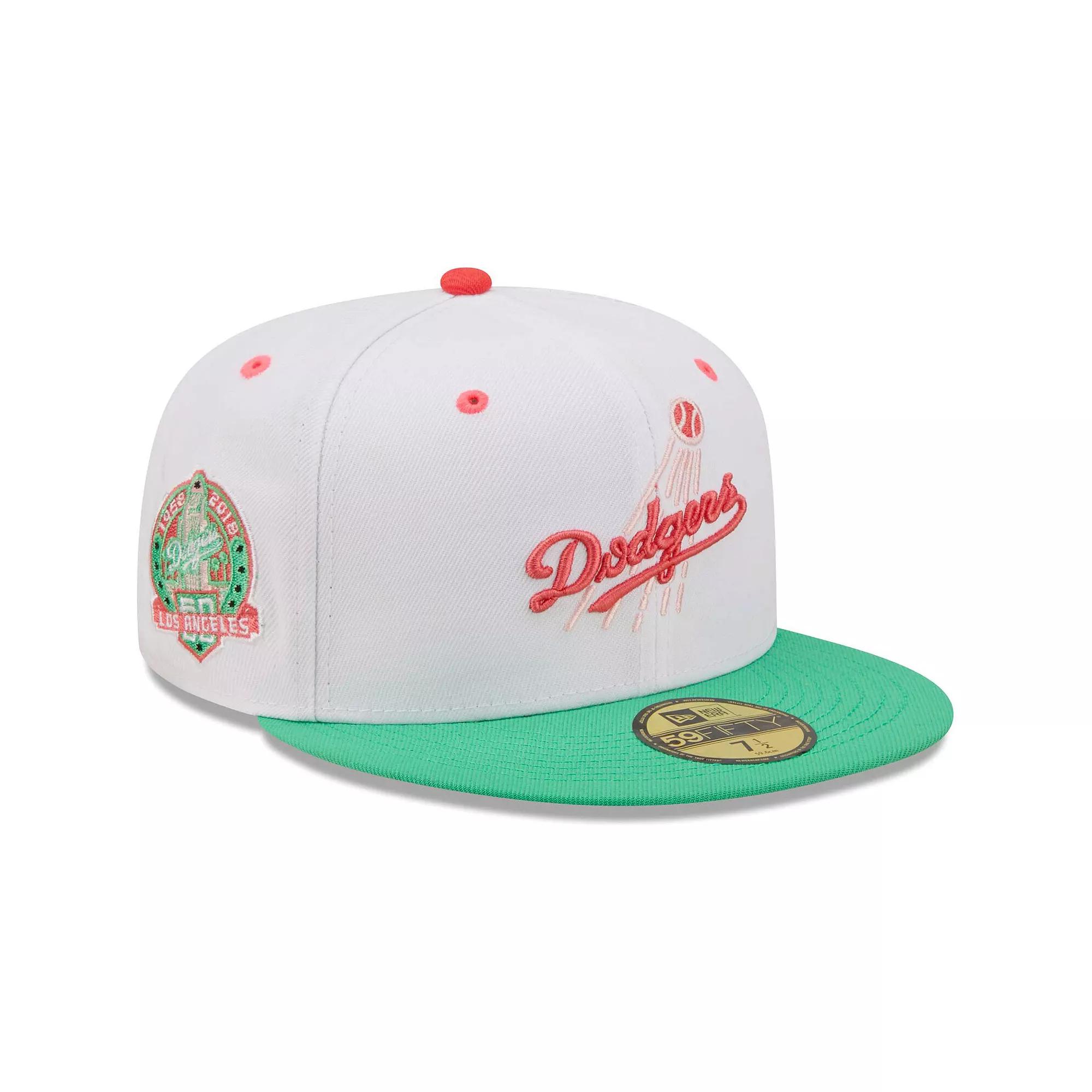 Men's New Era White/Green Los Angeles Dodgers 50th Anniversary Product Image
