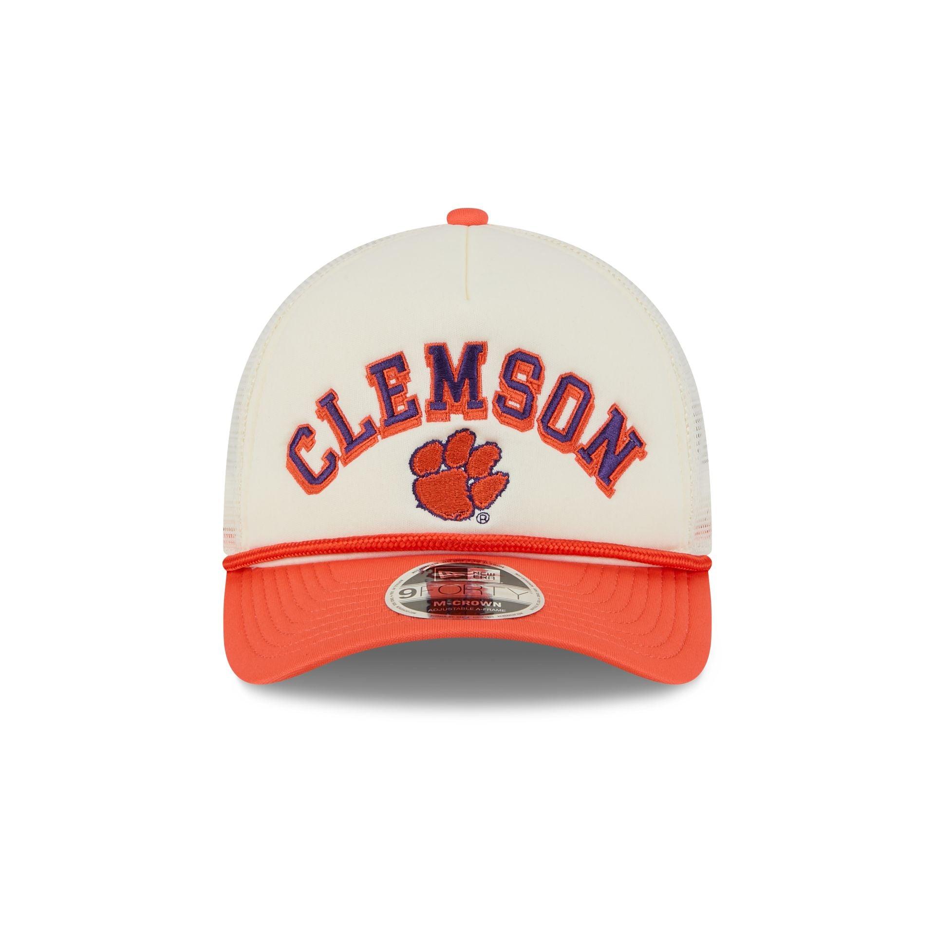 Clemson Tigers Chrome Arch 9FORTY M-Crown A-Frame Trucker Hat Male Product Image
