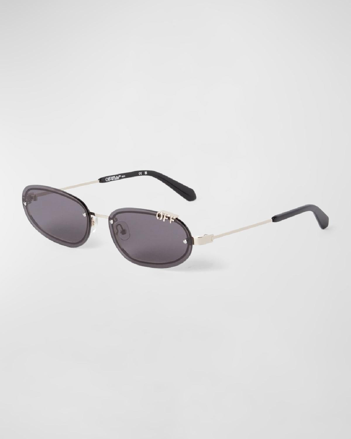 Mens Miami Metal and Acetate Oval Sunglasses Product Image