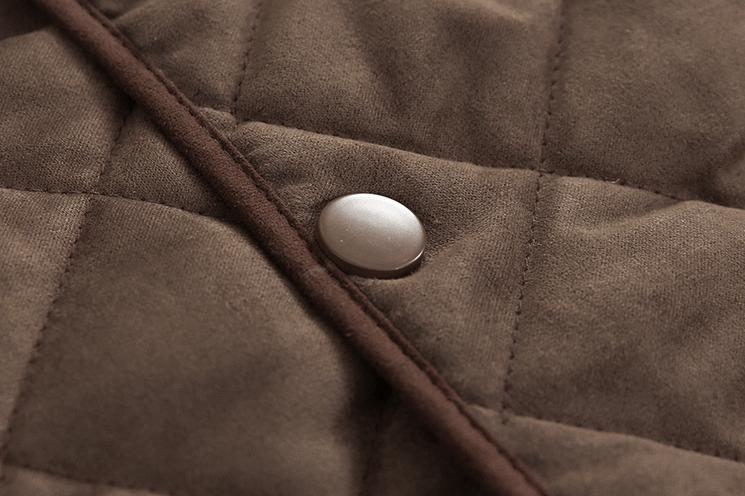 RT No. 2801 BROWN DIAMOND QUILTED VEST Product Image