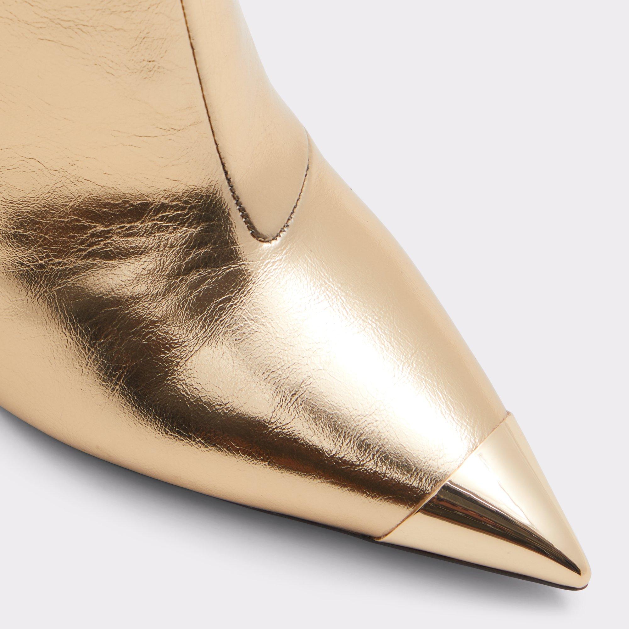 ALDO Nilita - Women's Ankle Boot - Gold, Size 6.5 Product Image