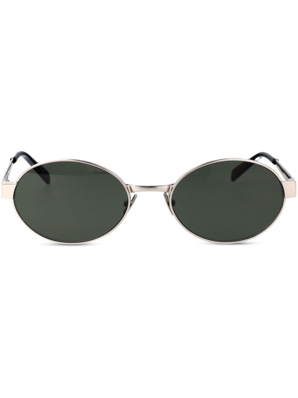 logo-engraved oval-frame sunglasses Product Image