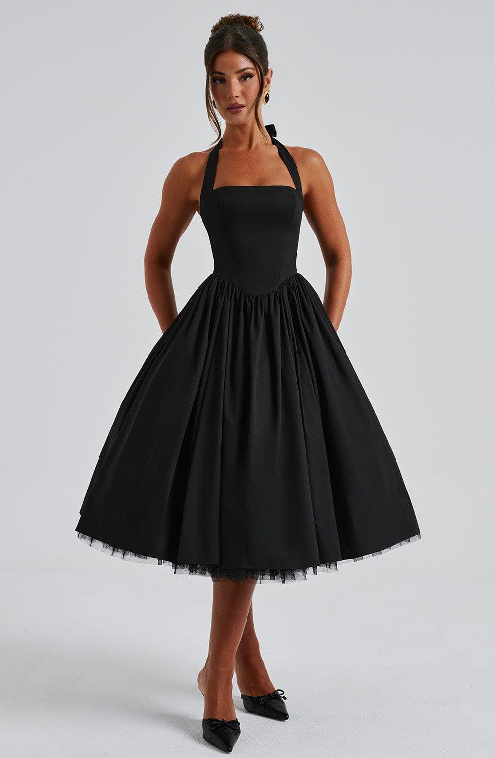 Cressida Midi Dress - Black Product Image