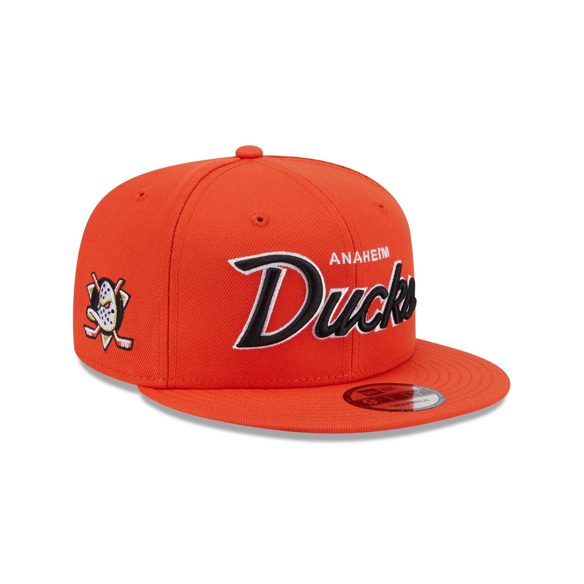 Anaheim Ducks Script 9FIFTY Snapback Hat Male Product Image