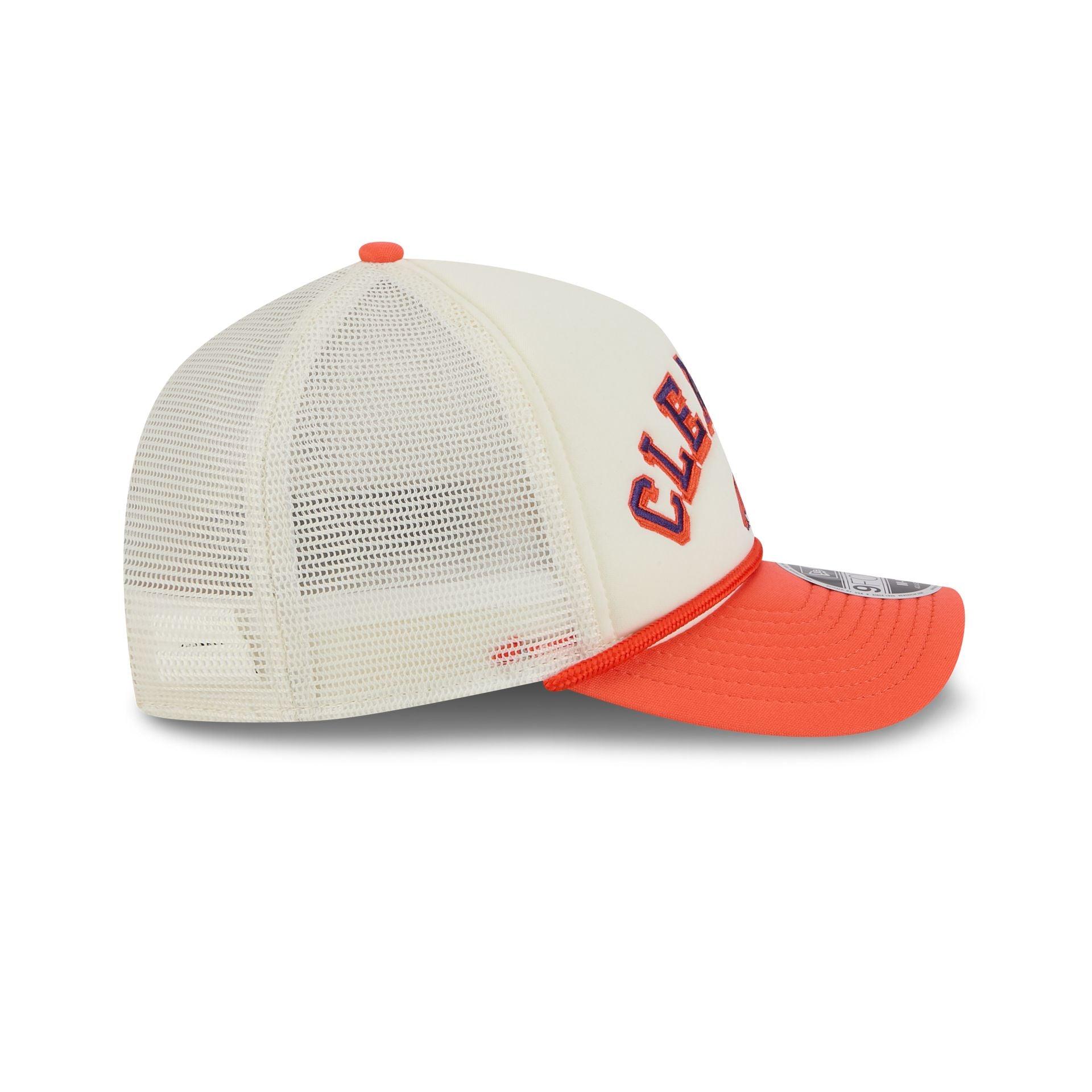 Clemson Tigers Chrome Arch 9FORTY M-Crown A-Frame Trucker Hat Male Product Image