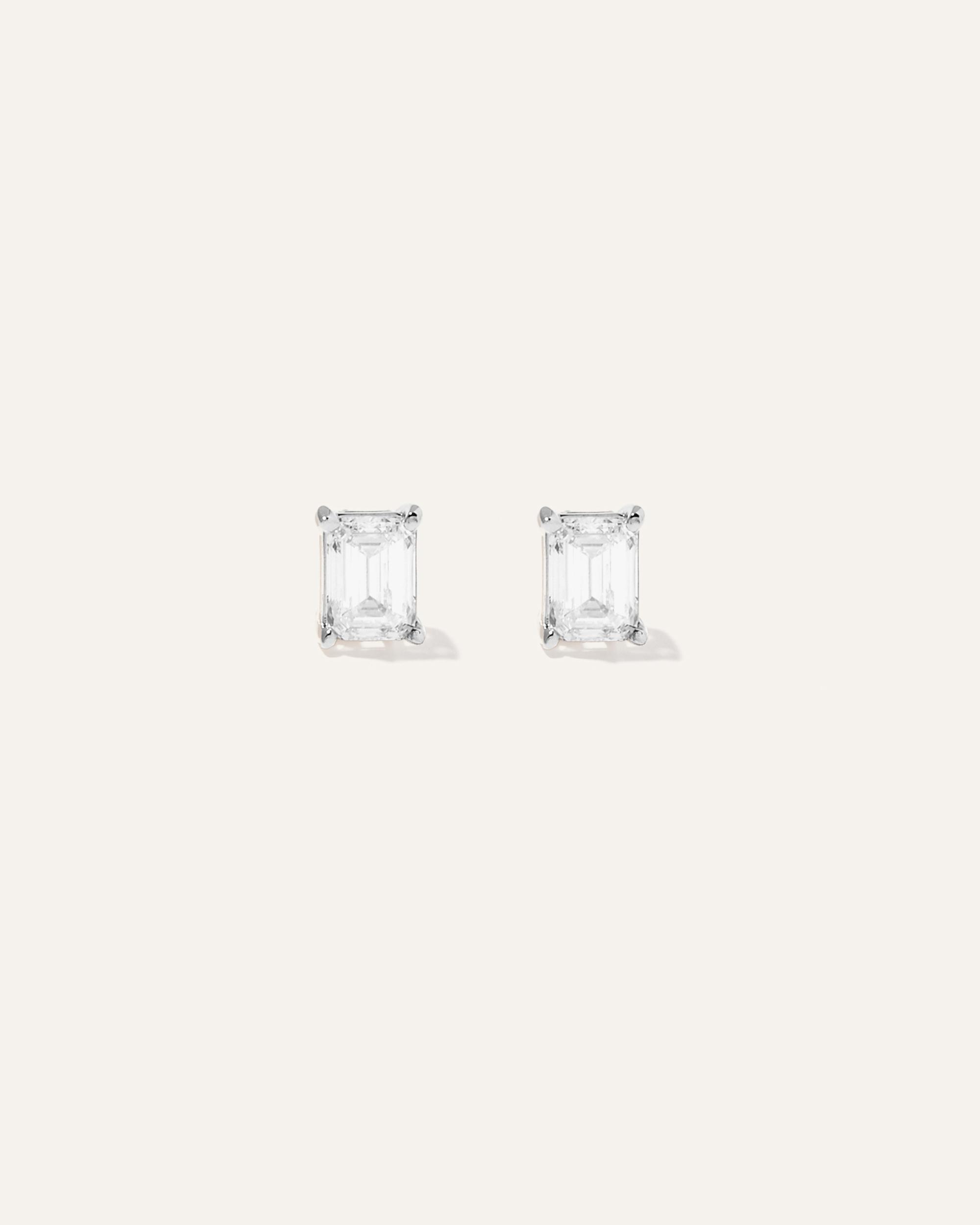 Quince | Women's 14K Gold Lab Grown Diamond Bezel Studs Product Image