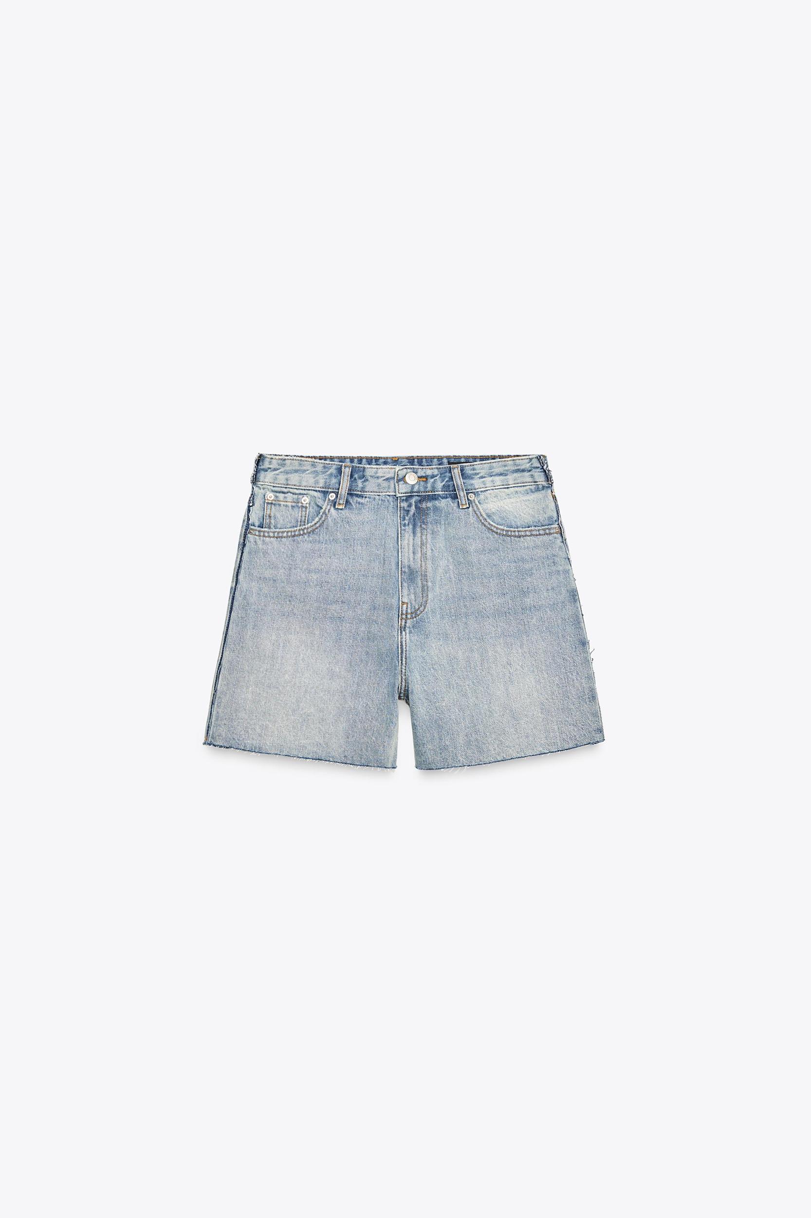 ZW COLLECTION MID-RISE DENIM SHORTS Product Image