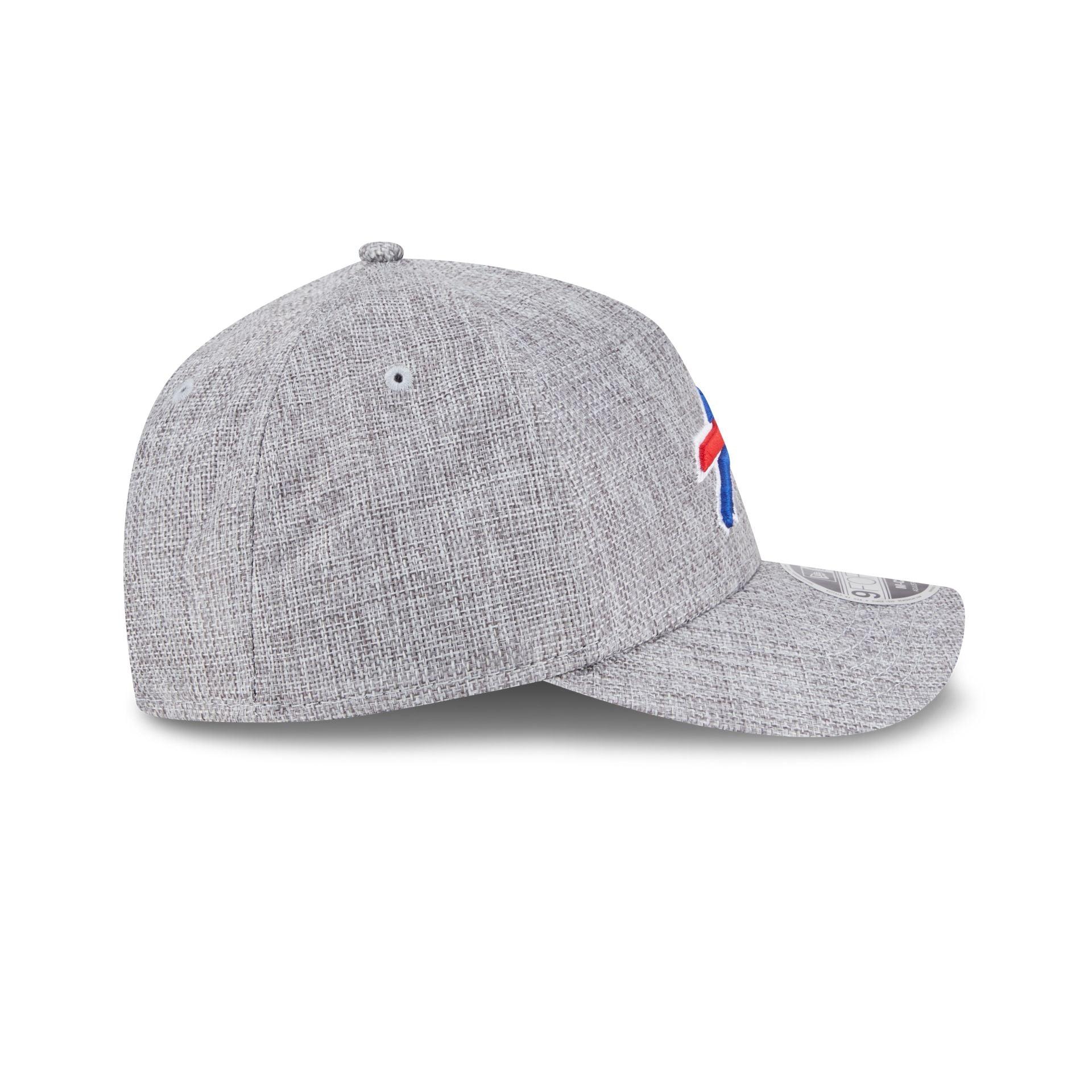 Buffalo Bills Cotton Weave Gray 9FORTY M-Crown A-Frame Snapback Hat Male Product Image