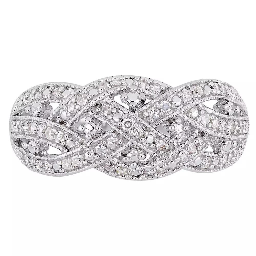 Stella Grace Sterling Silver 1/4 Carat T.W. Diamond Fashion Ring, Women's,  Product Image