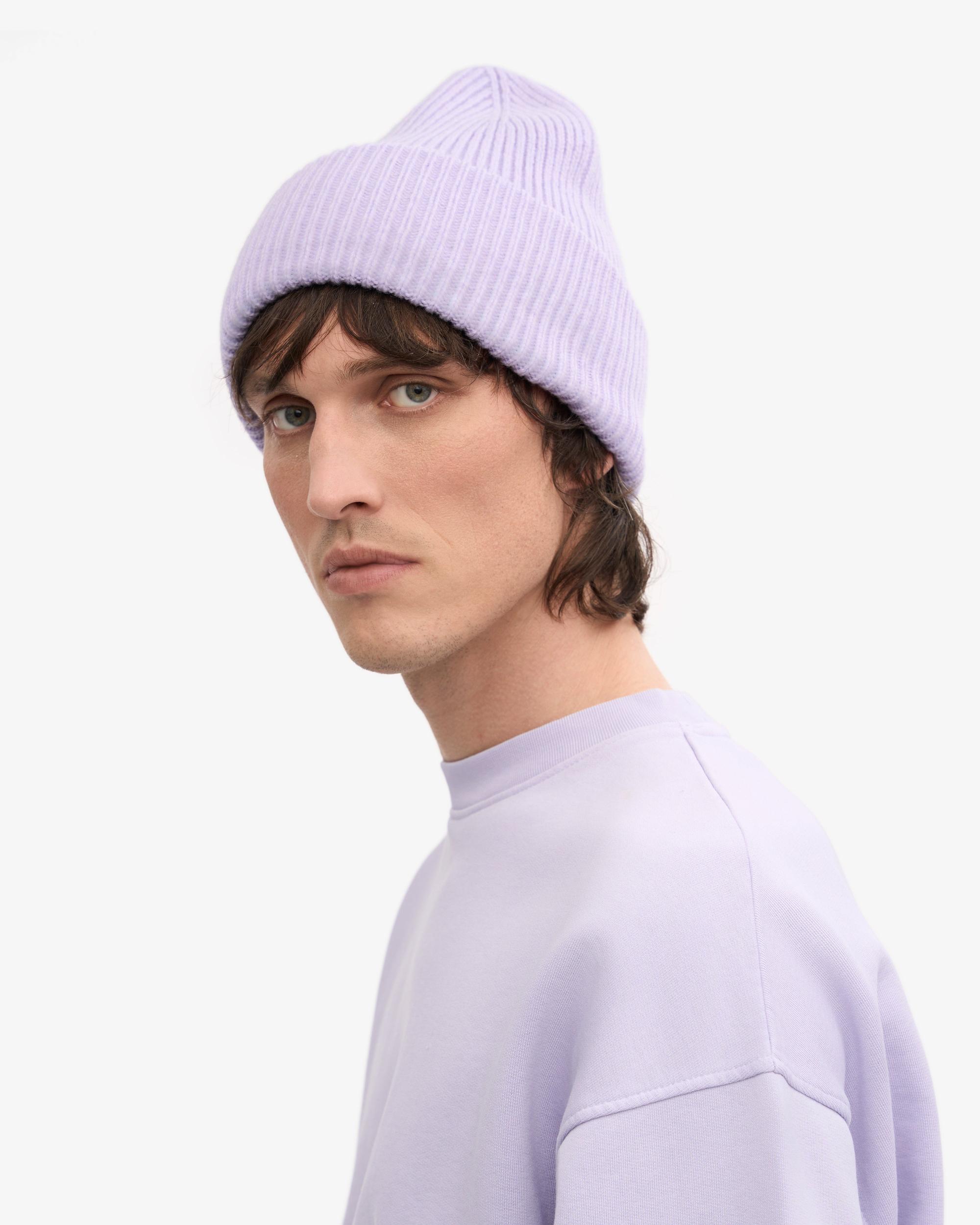 Merino Wool Hat - Soft Lavender Product Image