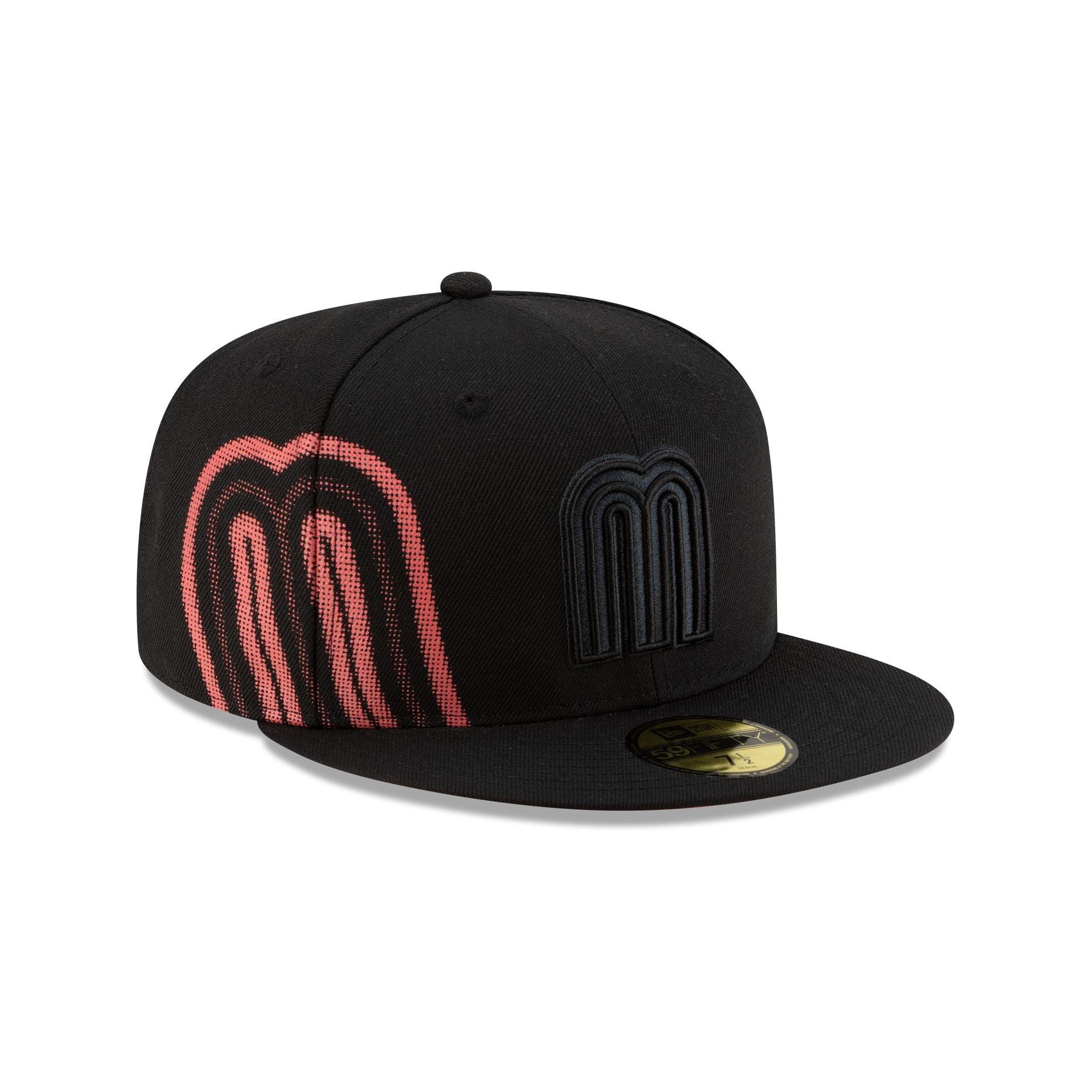 Mexico Baseball Black on Black 59FIFTY Fitted Hat Male Product Image