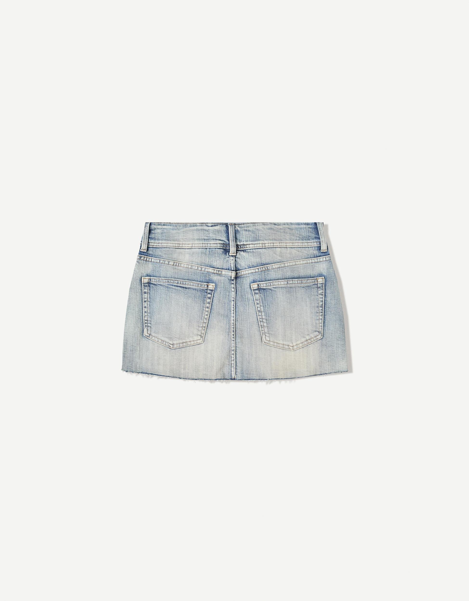 Denim mini skort Product Image