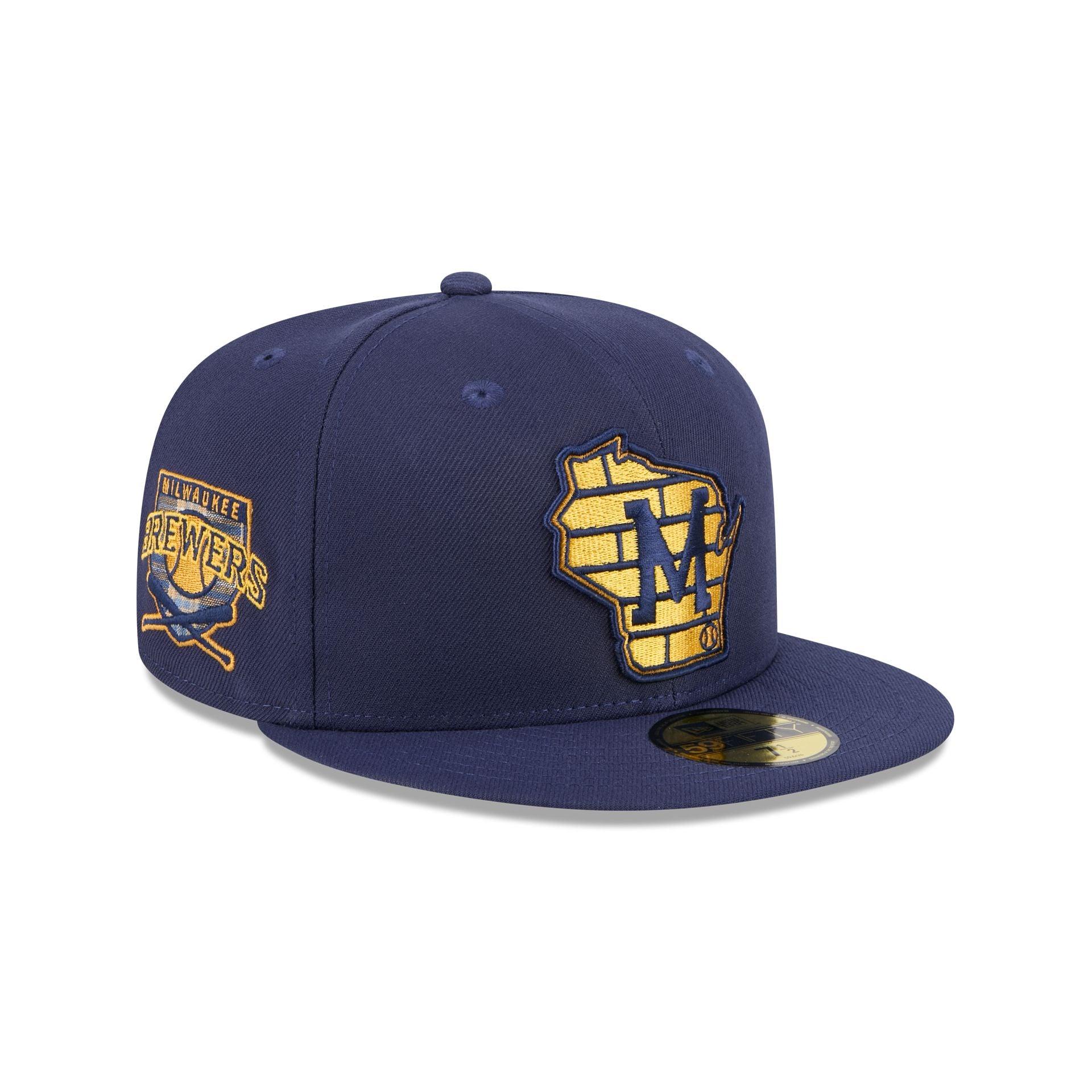 Milwaukee Brewers Blue Tartan 59FIFTY Fitted Hat Male Product Image