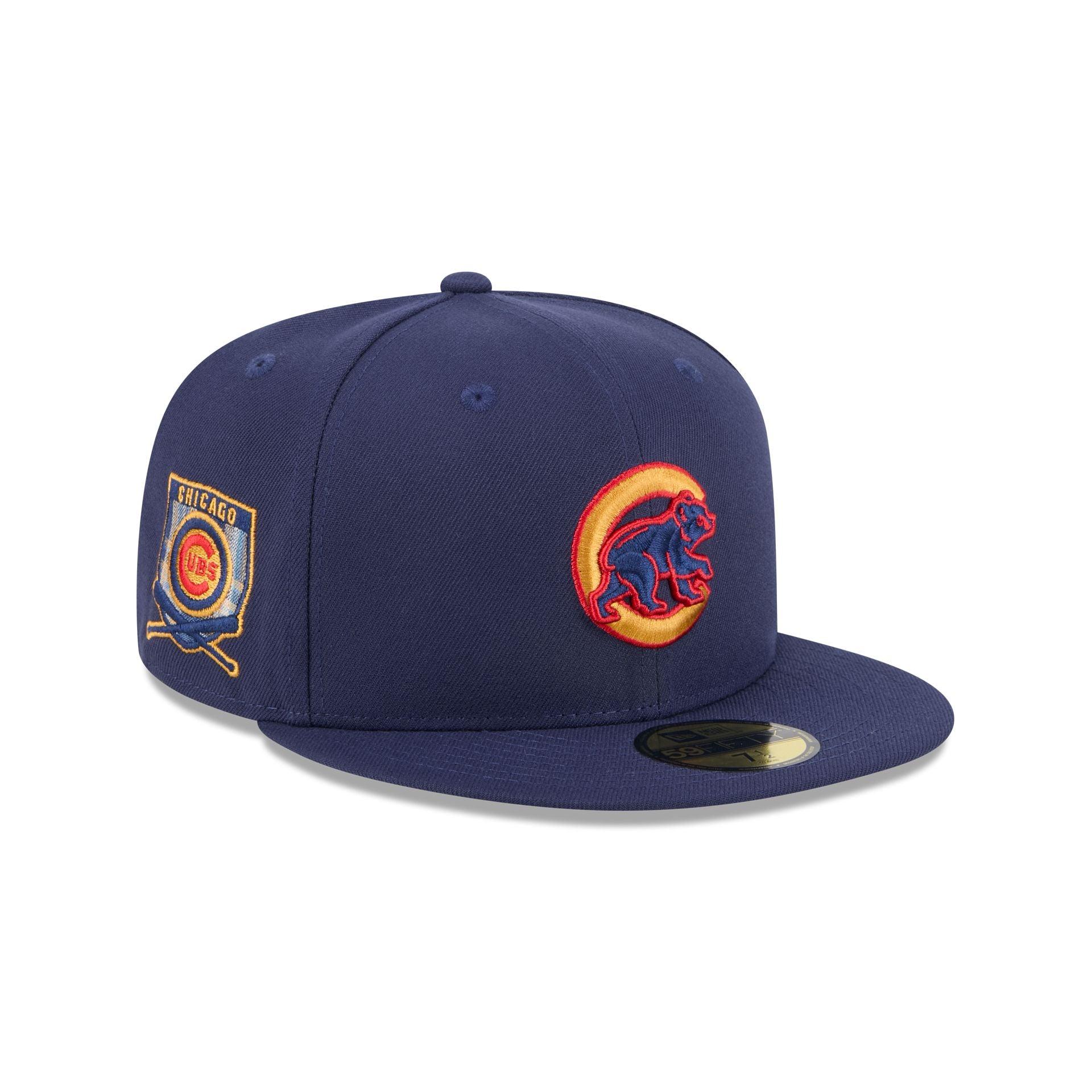 Chicago Cubs Blue Tartan 59FIFTY Fitted Hat Male Product Image