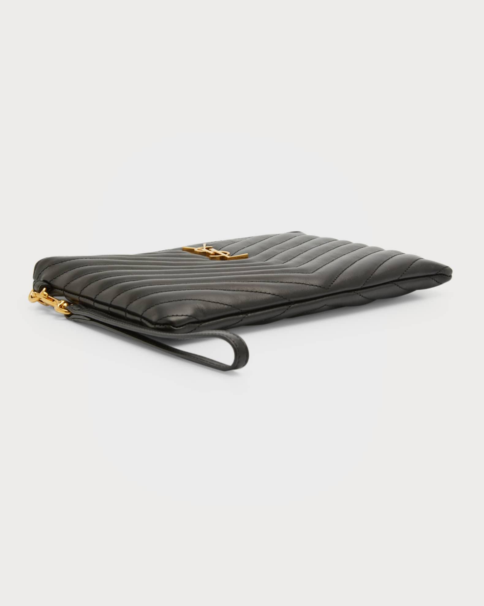 YSL Monogram Small Pouch in Smooth Leather Product Image