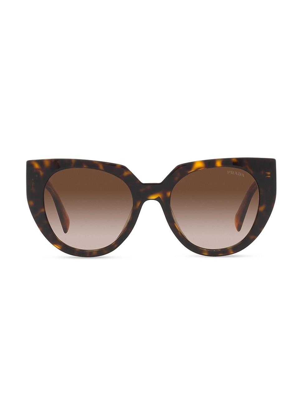 Prada Womens PR 14WS 52mm Tortoise Cat Eye Sunglasses Product Image