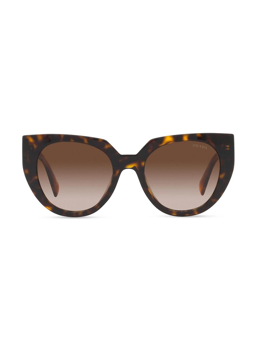 Prada Womens PR 14WS 52mm Tortoise Cat Eye Sunglasses Product Image