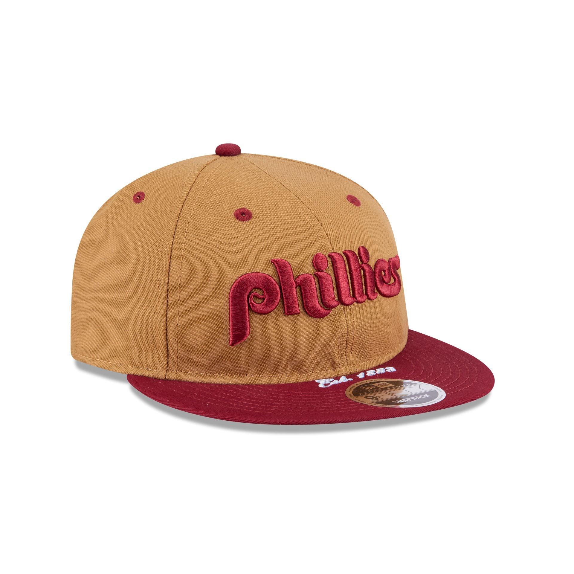 Philadelphia Phillies Wheat Retro Crown 9FIFTY Snapback Hat Male Product Image