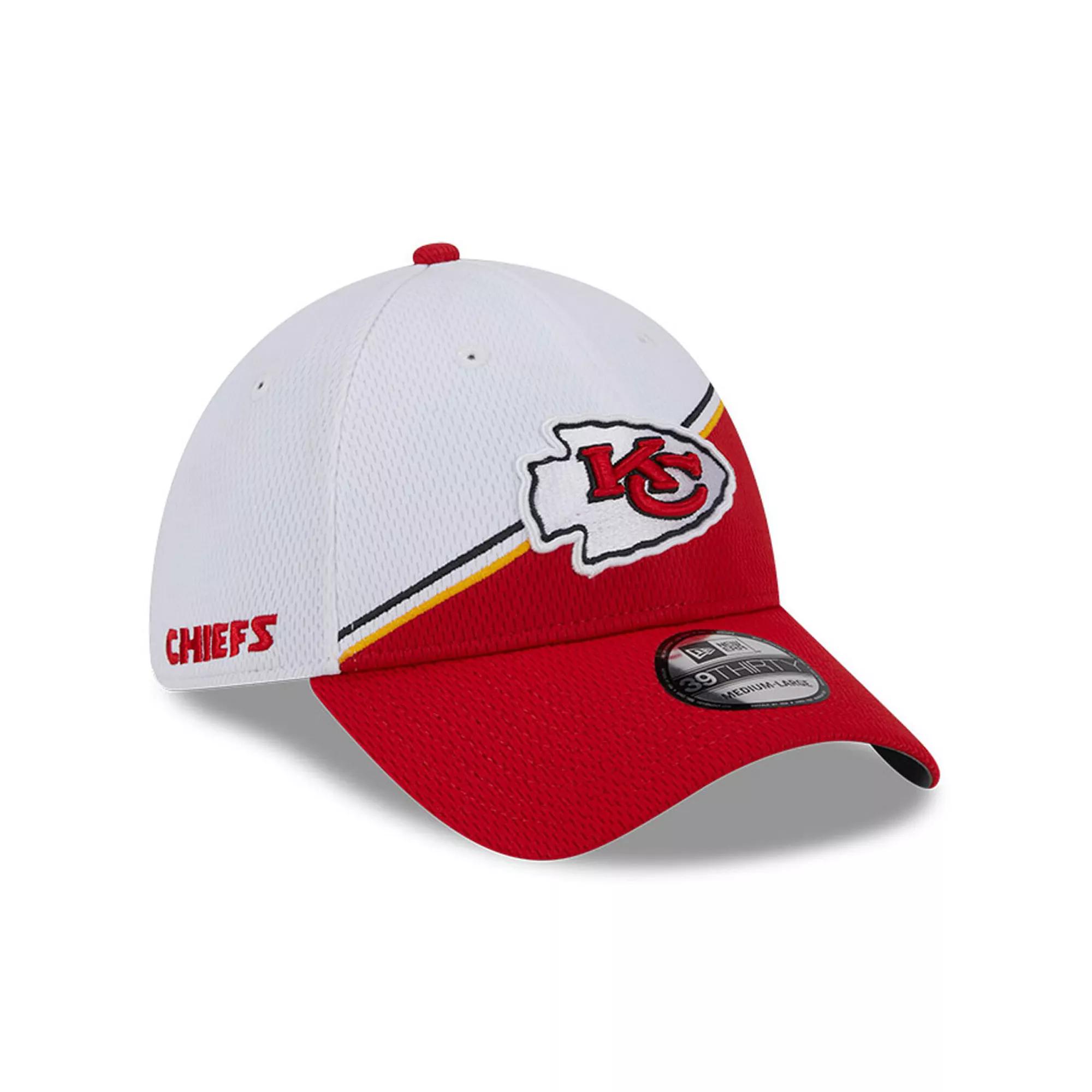 Men's New Era  White/Red Kansas City Chiefs 2023 Sideline 39THIRTY Flex Hat, Size: Large/XL Product Image