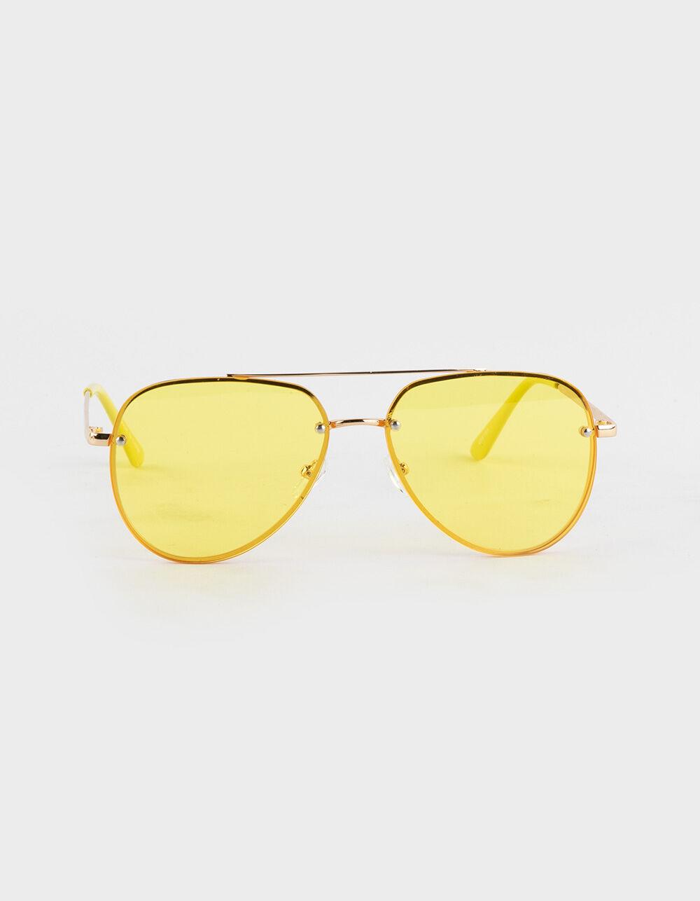 RSQ Bright Future Aviation Sunglasses - TURQUOISE Product Image