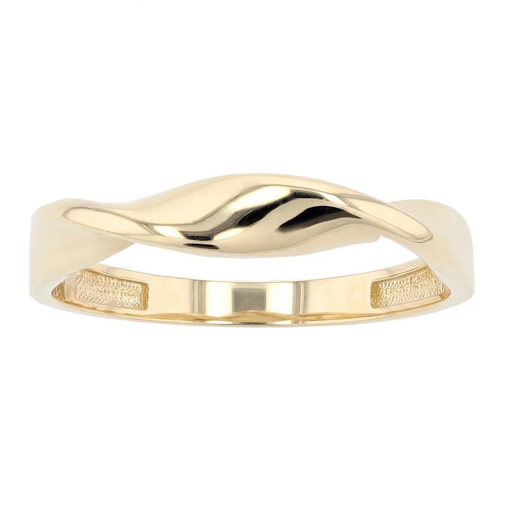 Au Naturale 14k Yellow Gold Twisted Band Ring, Women's, Size: 8, 14k Gold Product Image