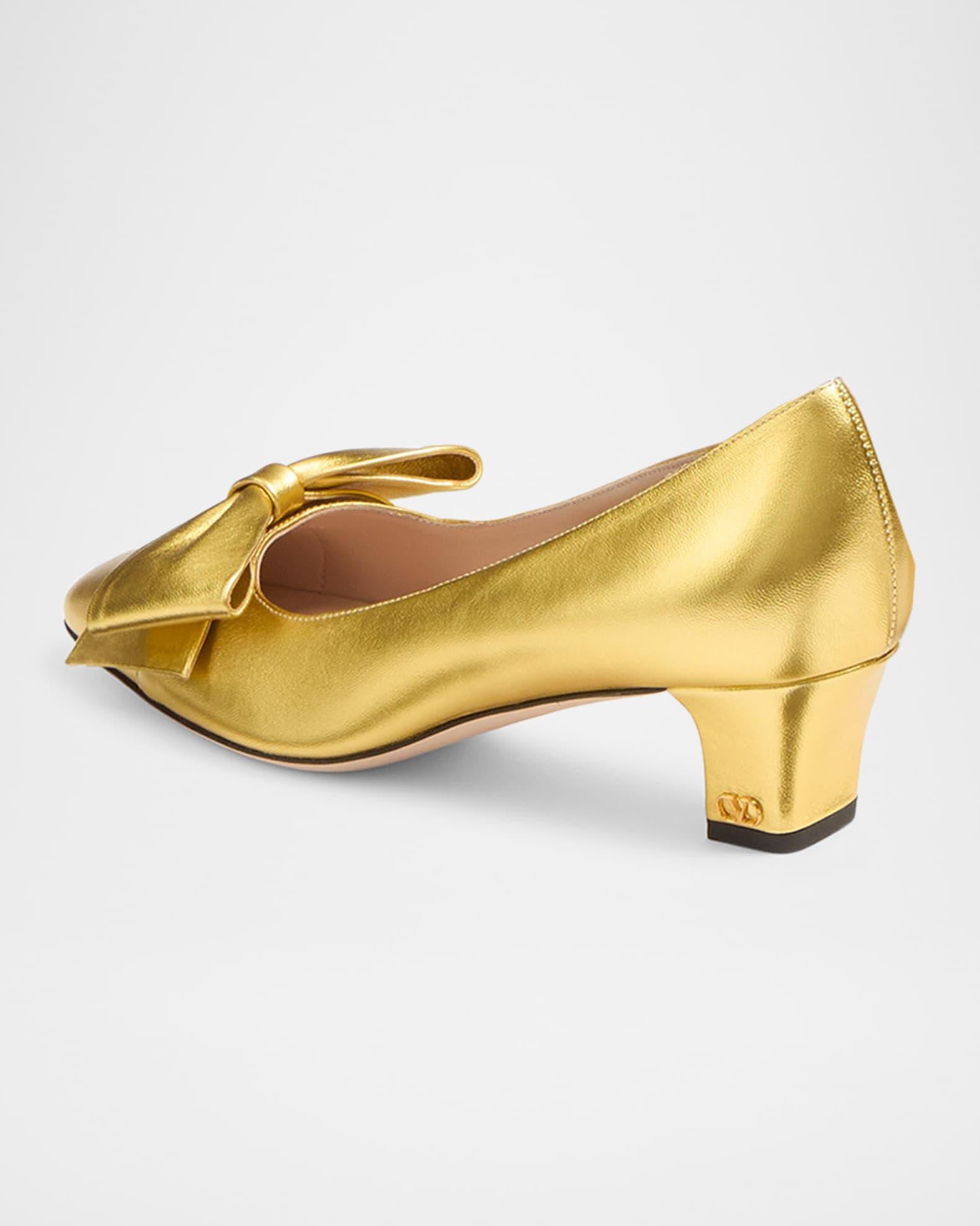 Bowow Metallic Leather Pumps Product Image