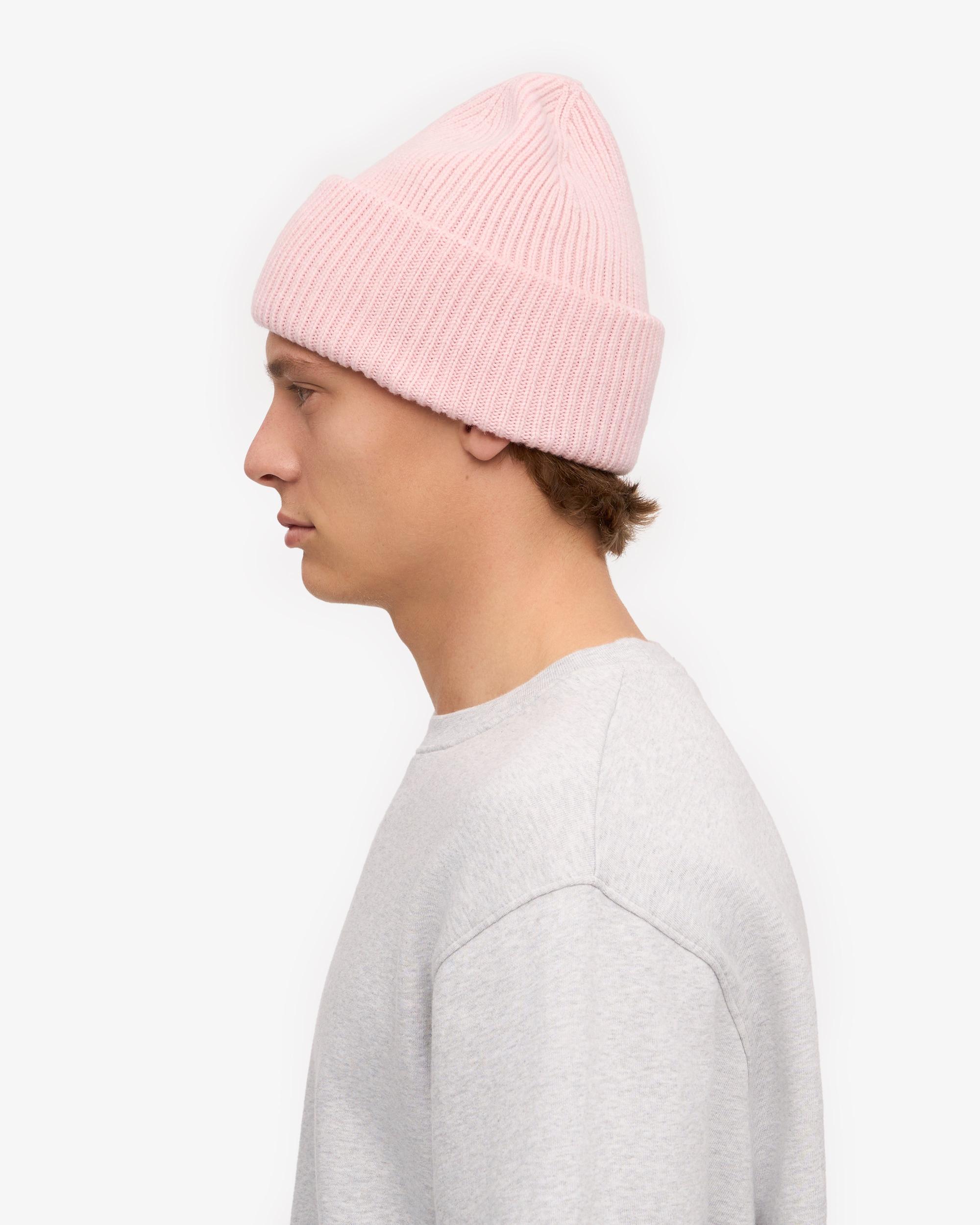 Merino Wool Hat - Faded Pink Product Image