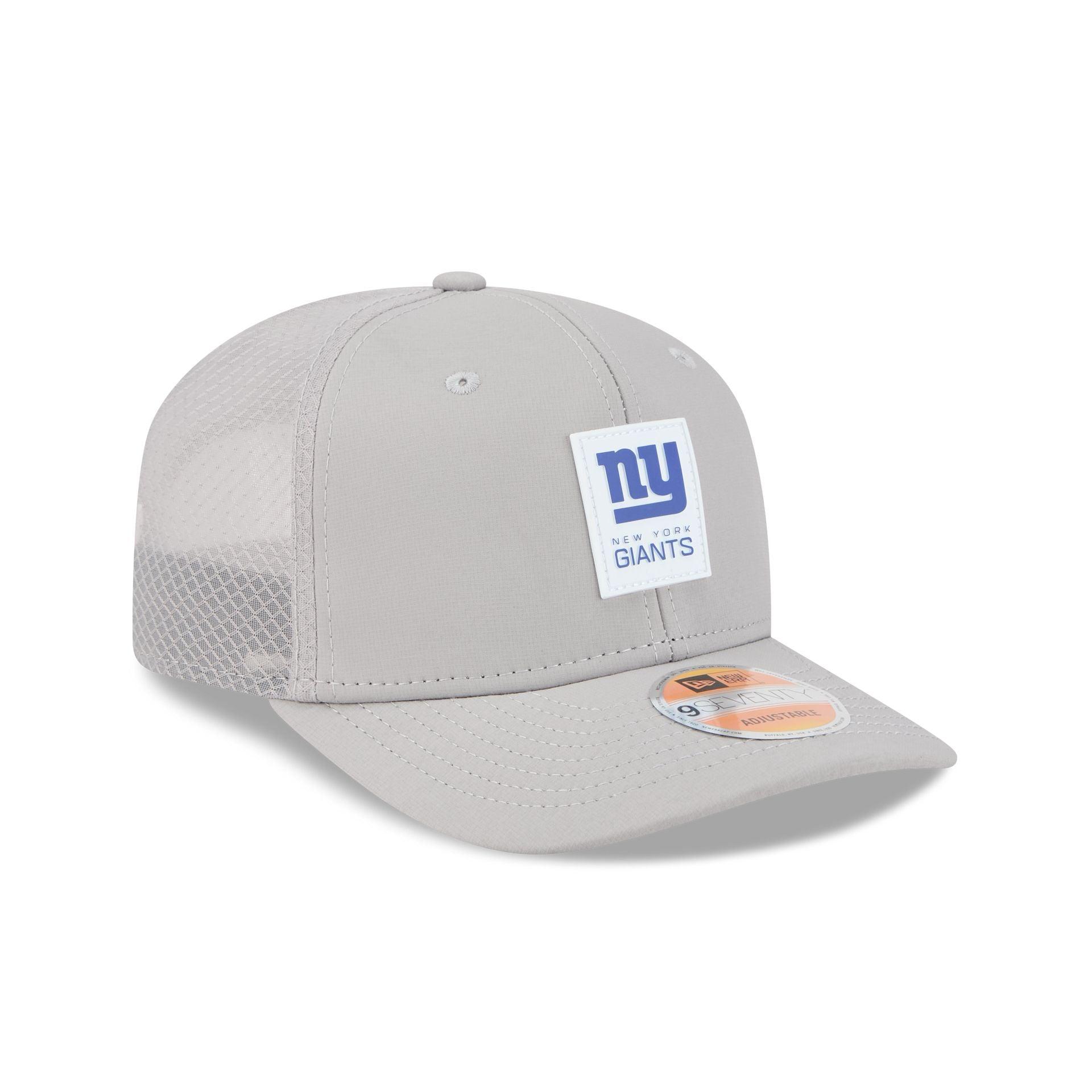 New York Giants 2025 Sideline Hot Weather Gray 9SEVENTY Trucker Hat Male Product Image