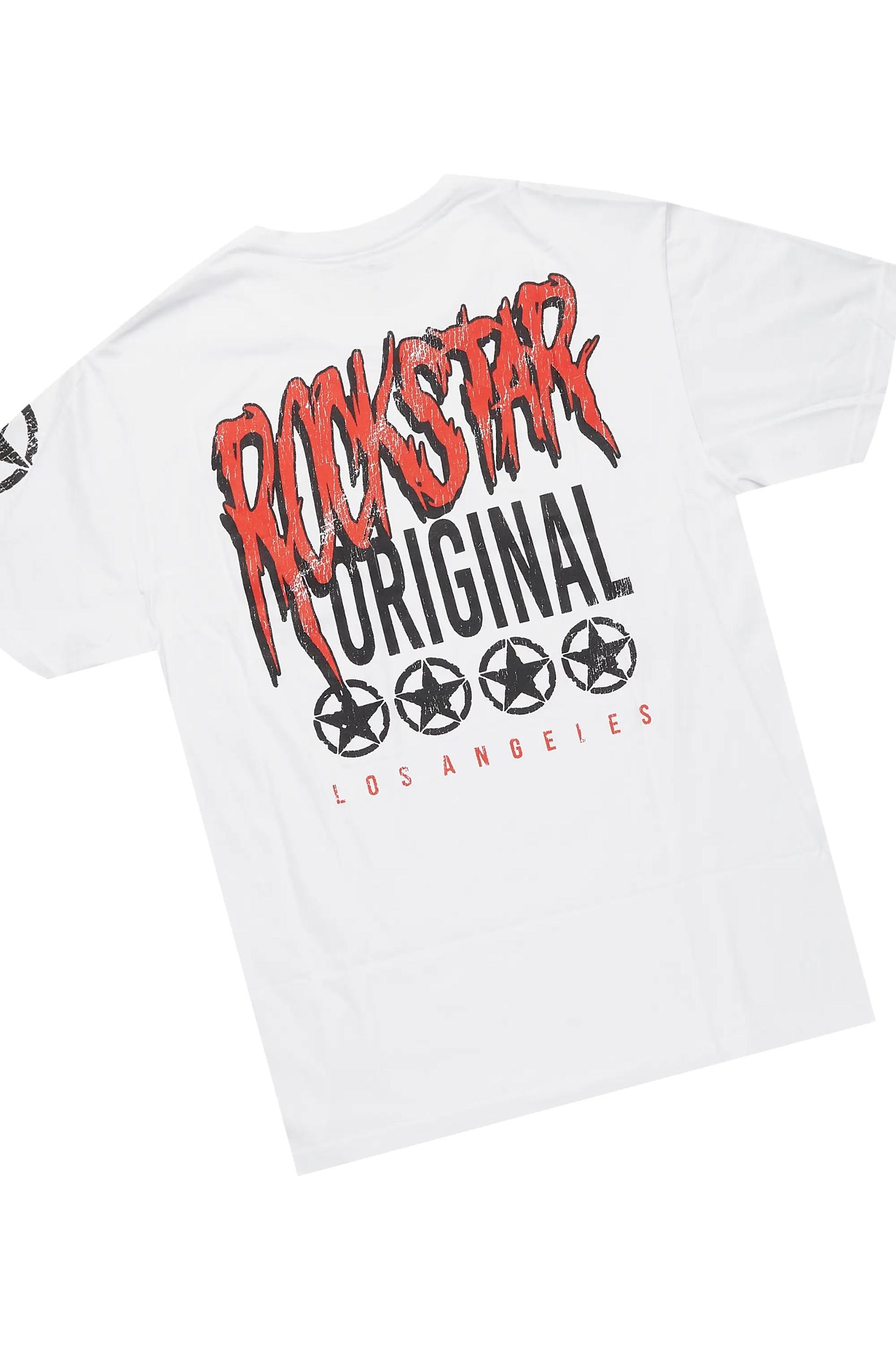 Wizzurd White/Red T-Shirt/Tapestry Jean Bundle Male Product Image