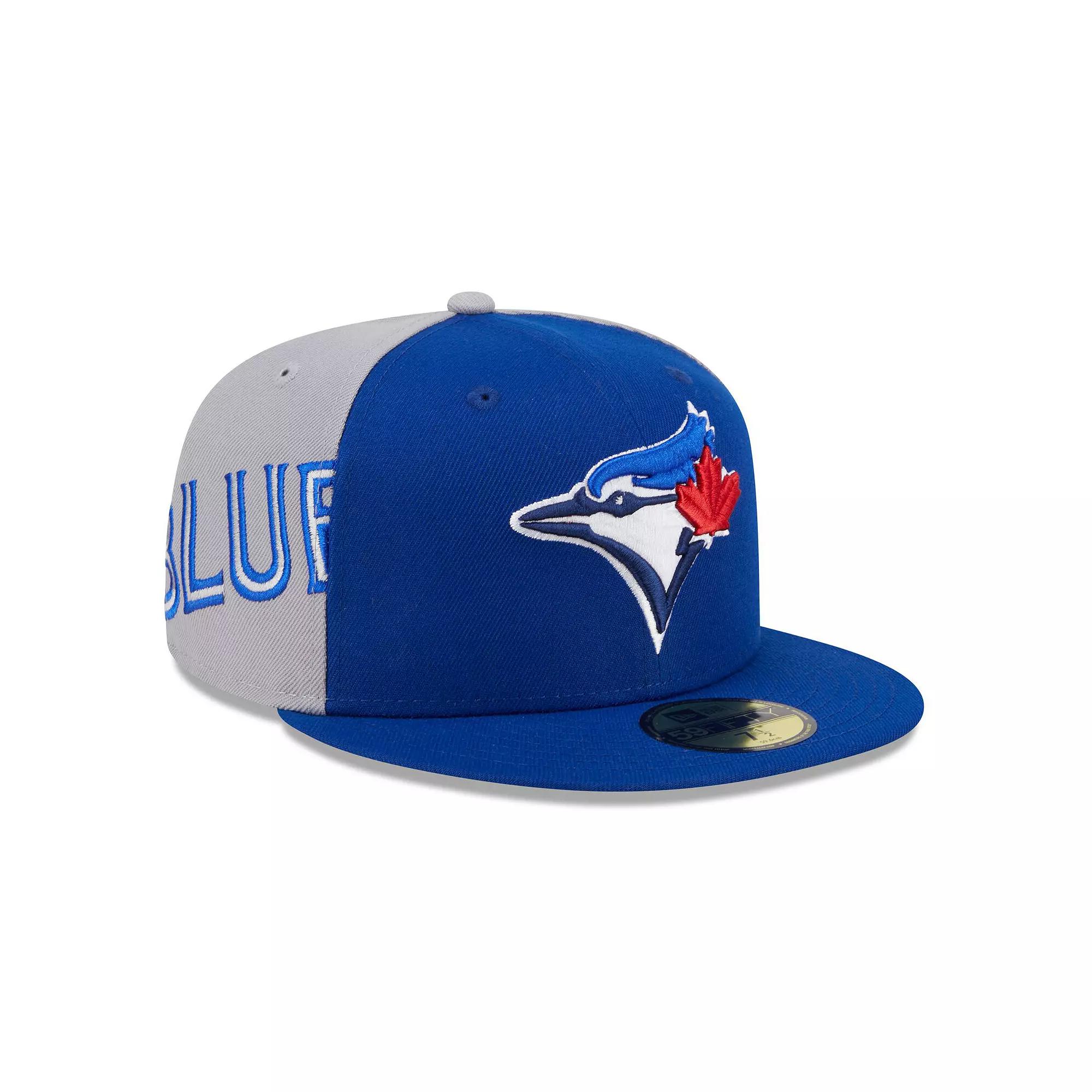 Men's New Era Royal/Gray Toronto Blue Jays Gameday Sideswipe 59FIFTY Fitted Hat, Size: 6 7/8, Jay Blue Product Image
