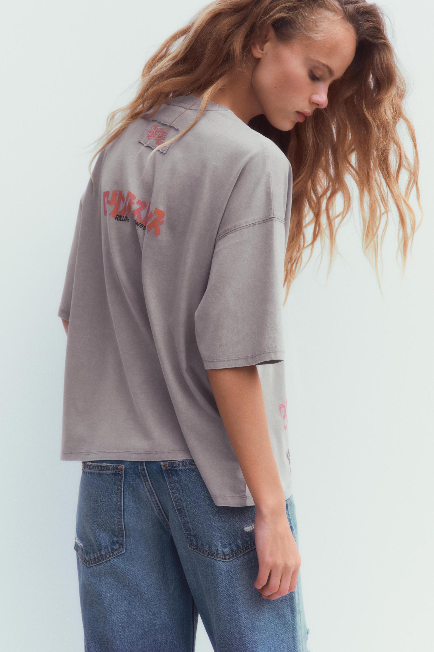 THE ROLLING STONES WASHED EFFECT T-SHIRT Product Image