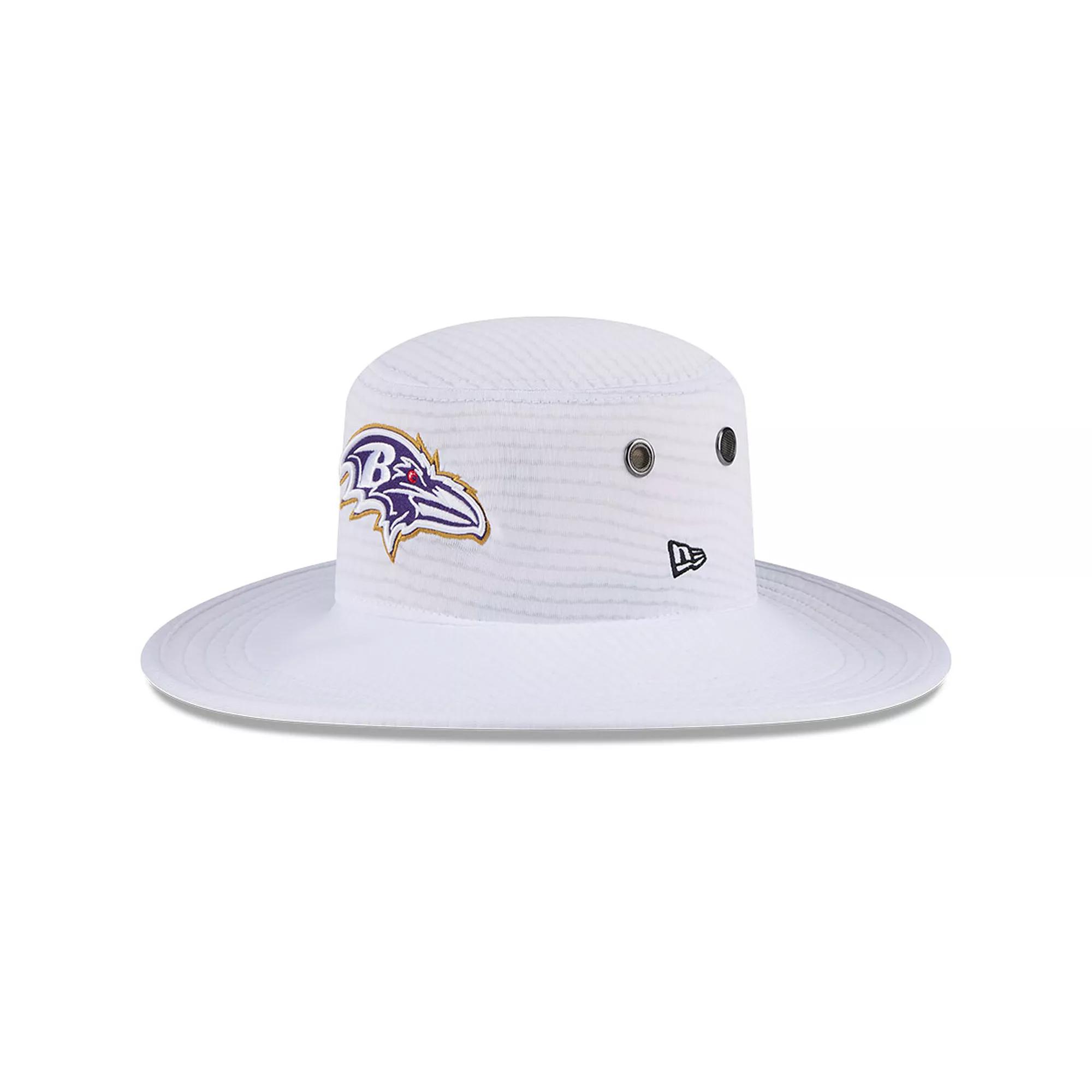 Men's New Era White Baltimore Ravens 2024 NFL Training Camp Panama Bucket Hat Product Image