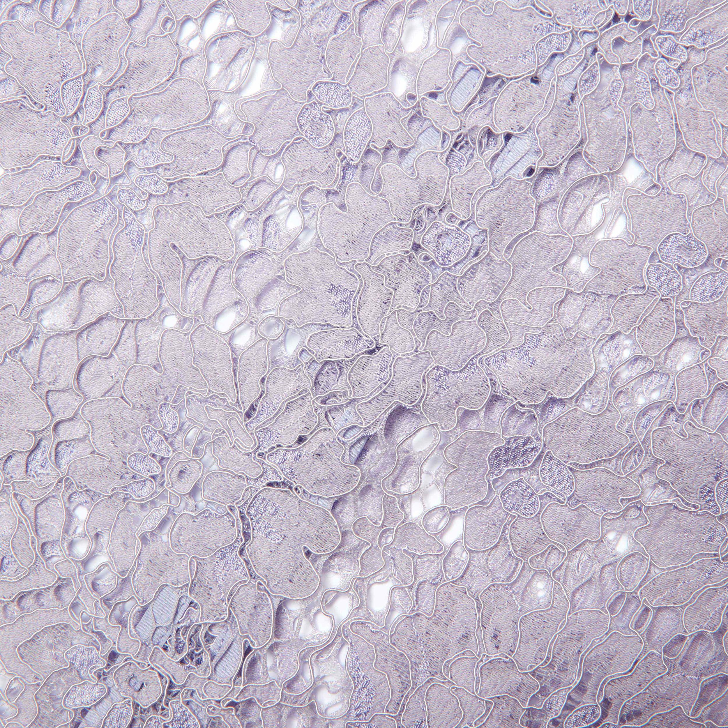 Lilac Lace Fluted Sleeve Top Product Image