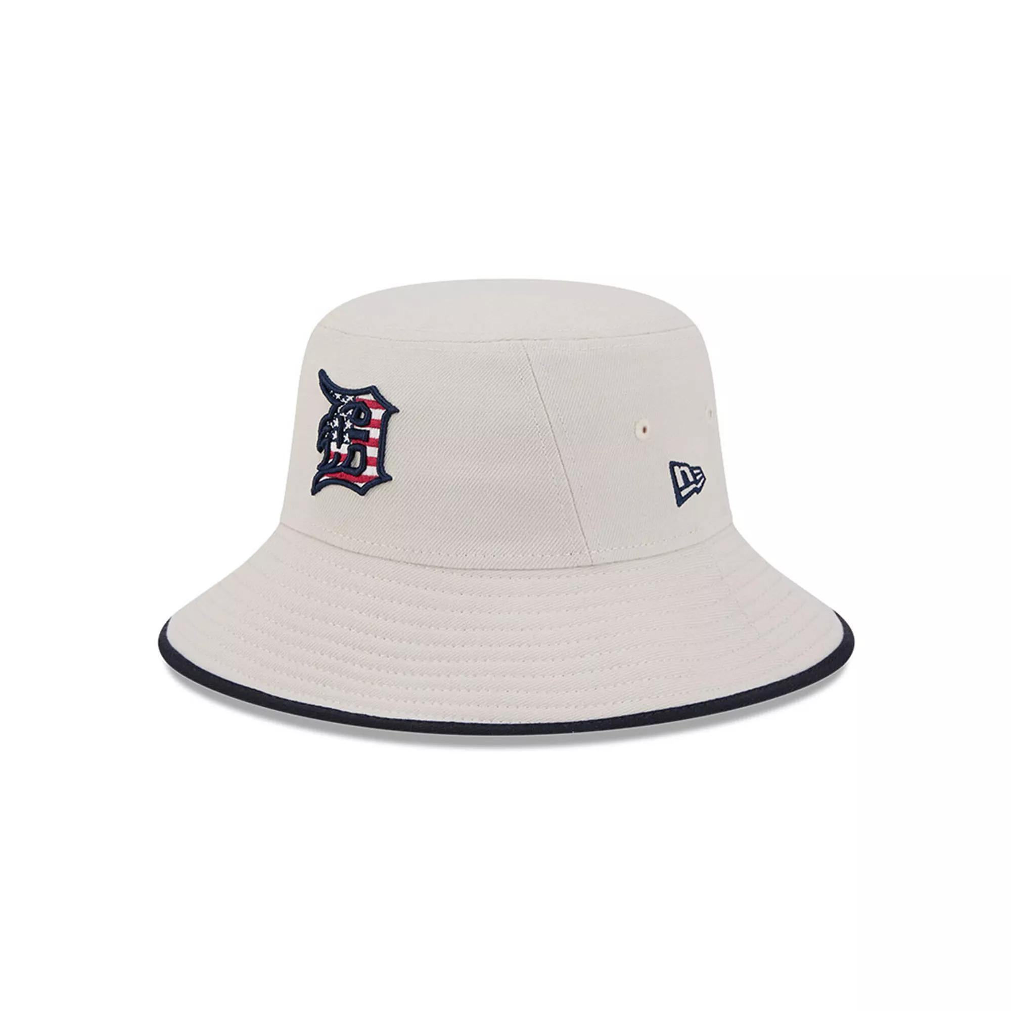 Mens New Era Khaki Detroit Tigers 2024 Fourth of July Bucket Hat Product Image